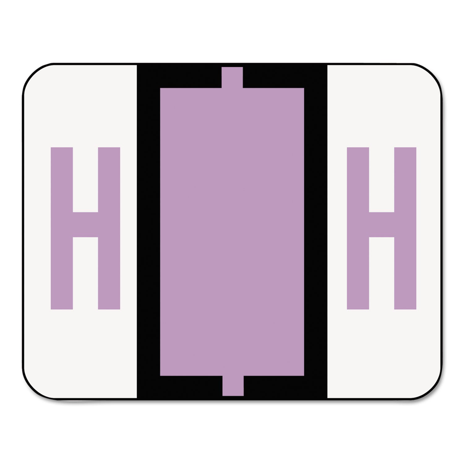 A-Z Color-Coded End Tab Filing Labels | H | 500/Roll