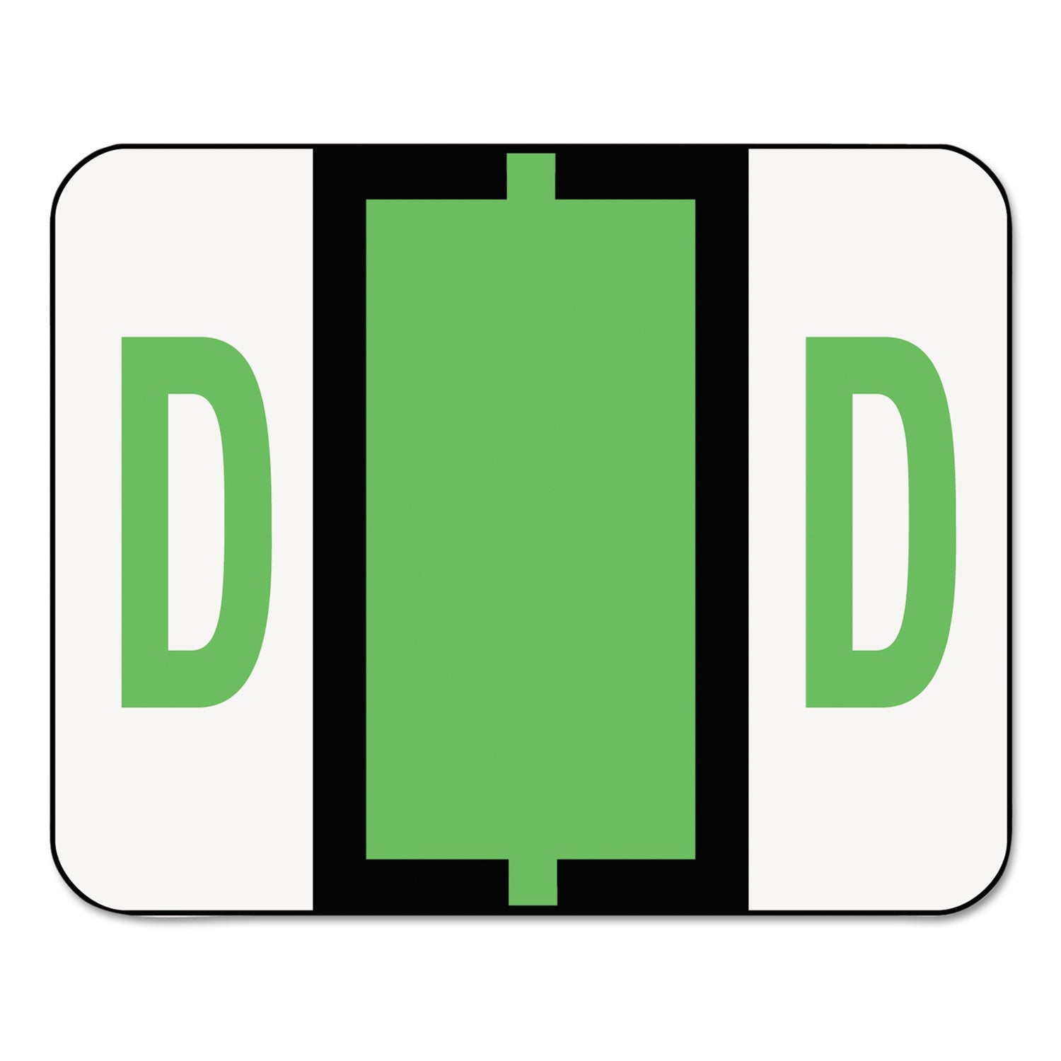 A-Z Color-Coded End Tab Filing Labels | D, Roll