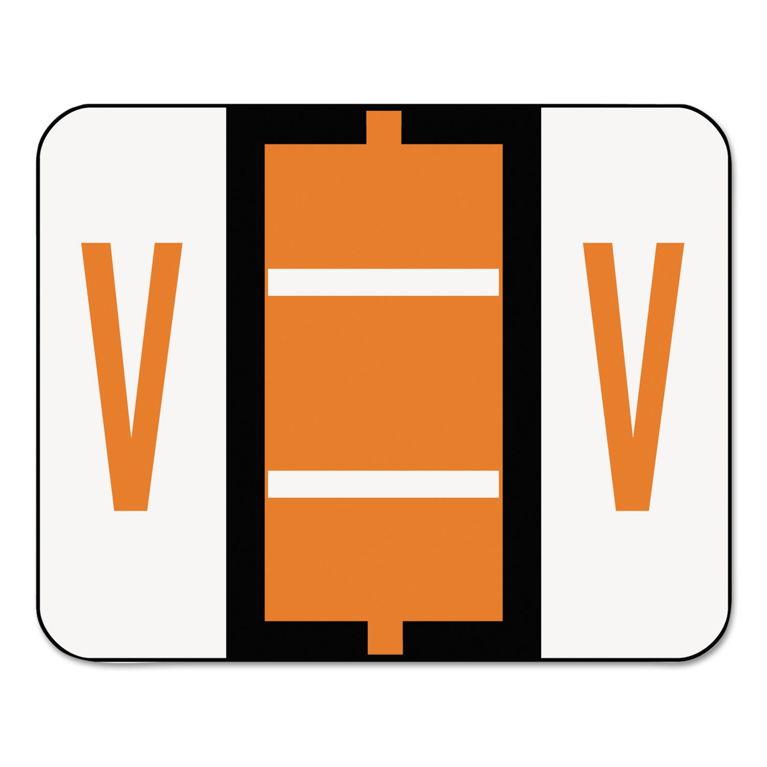 A-Z Color-Coded End Tab Filing Labels | V | 500/Roll