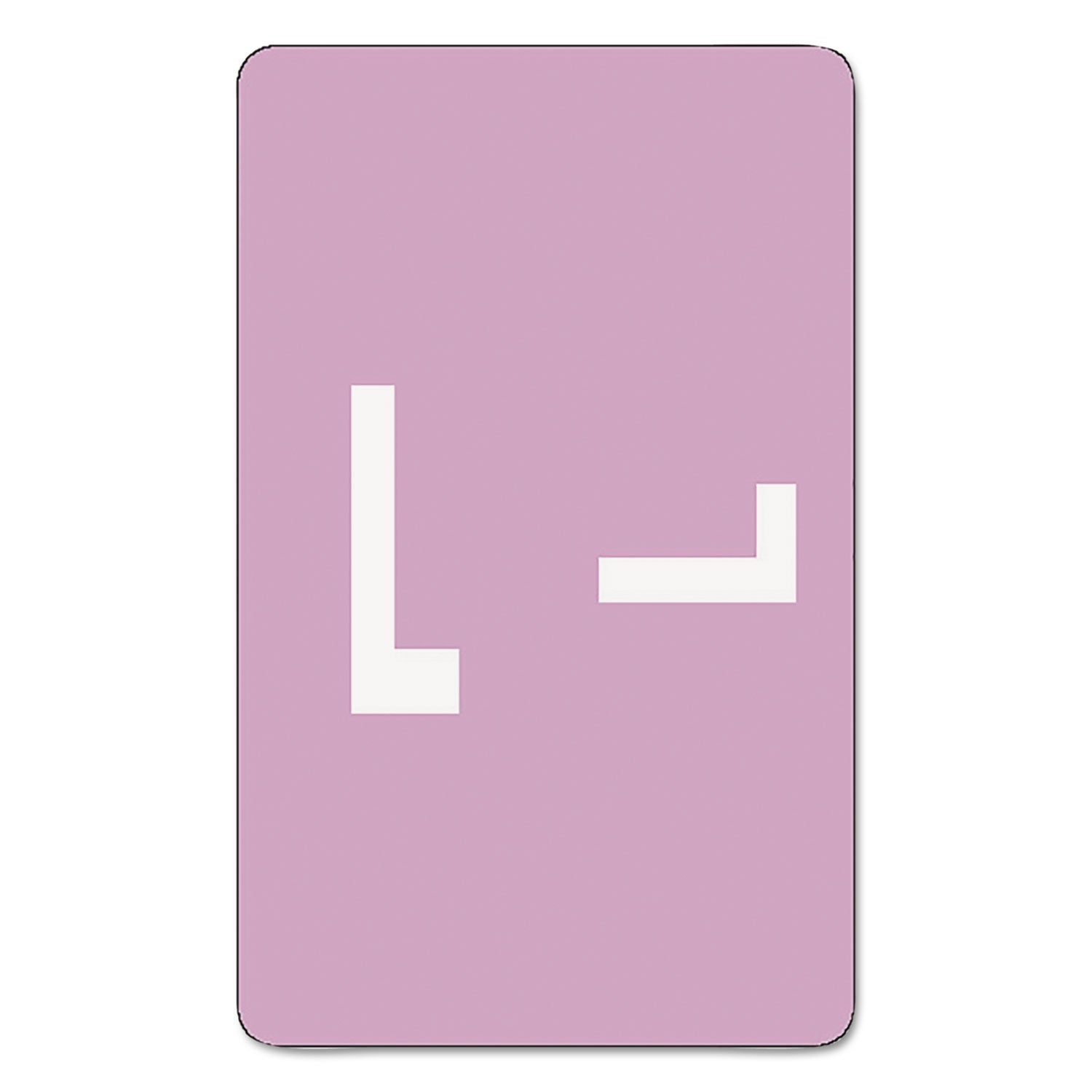 Alphaz Color-Coded Alphabetical Labels | L | Lavndr