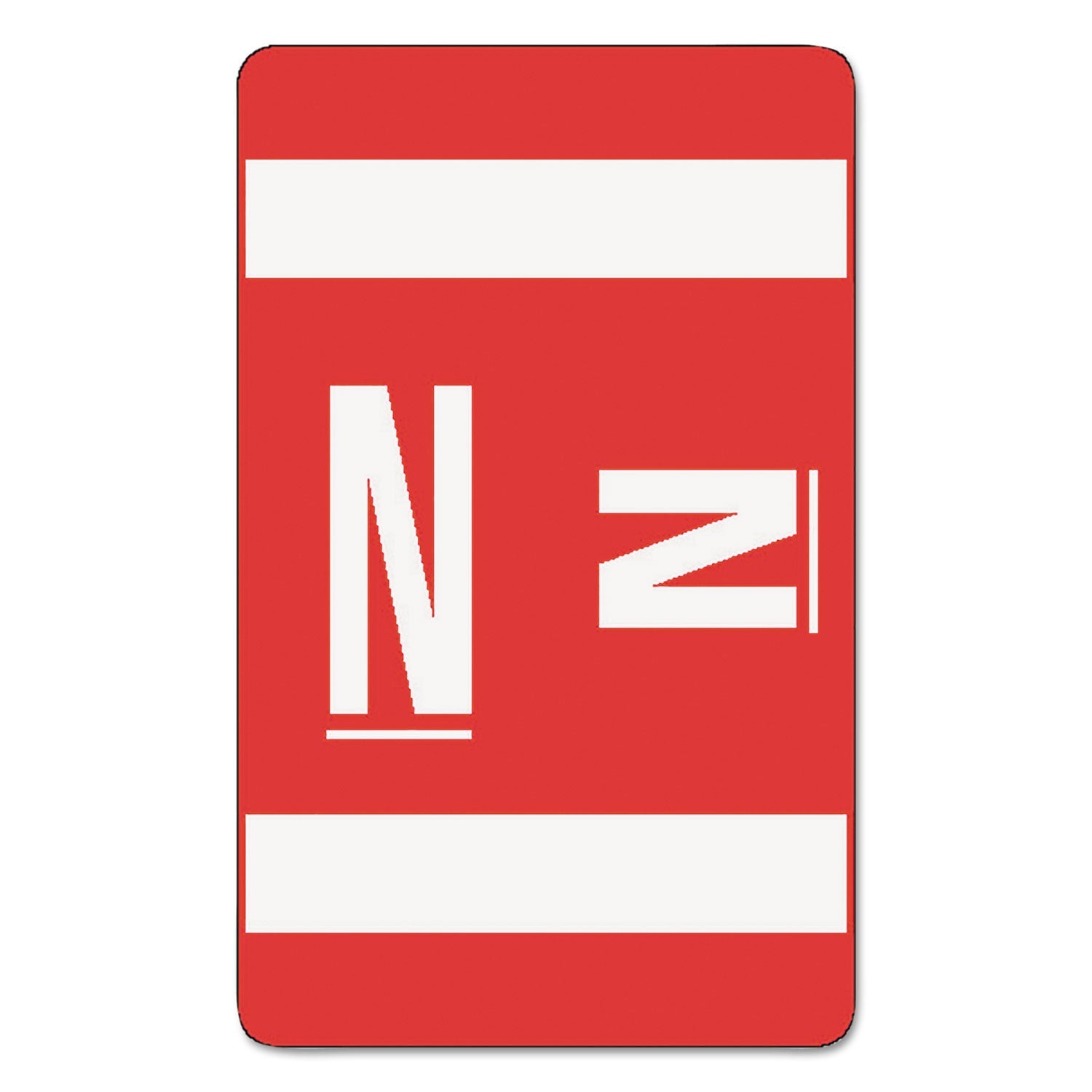 A-Z Color-Coded Alphabetical Labels | N, 100/Pack
