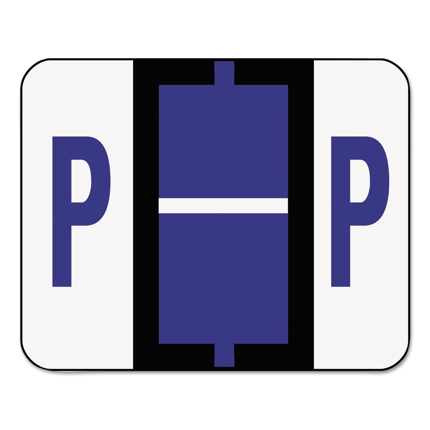 A-Z Color-Coded End Tab Filing Labels | P | 500/Roll