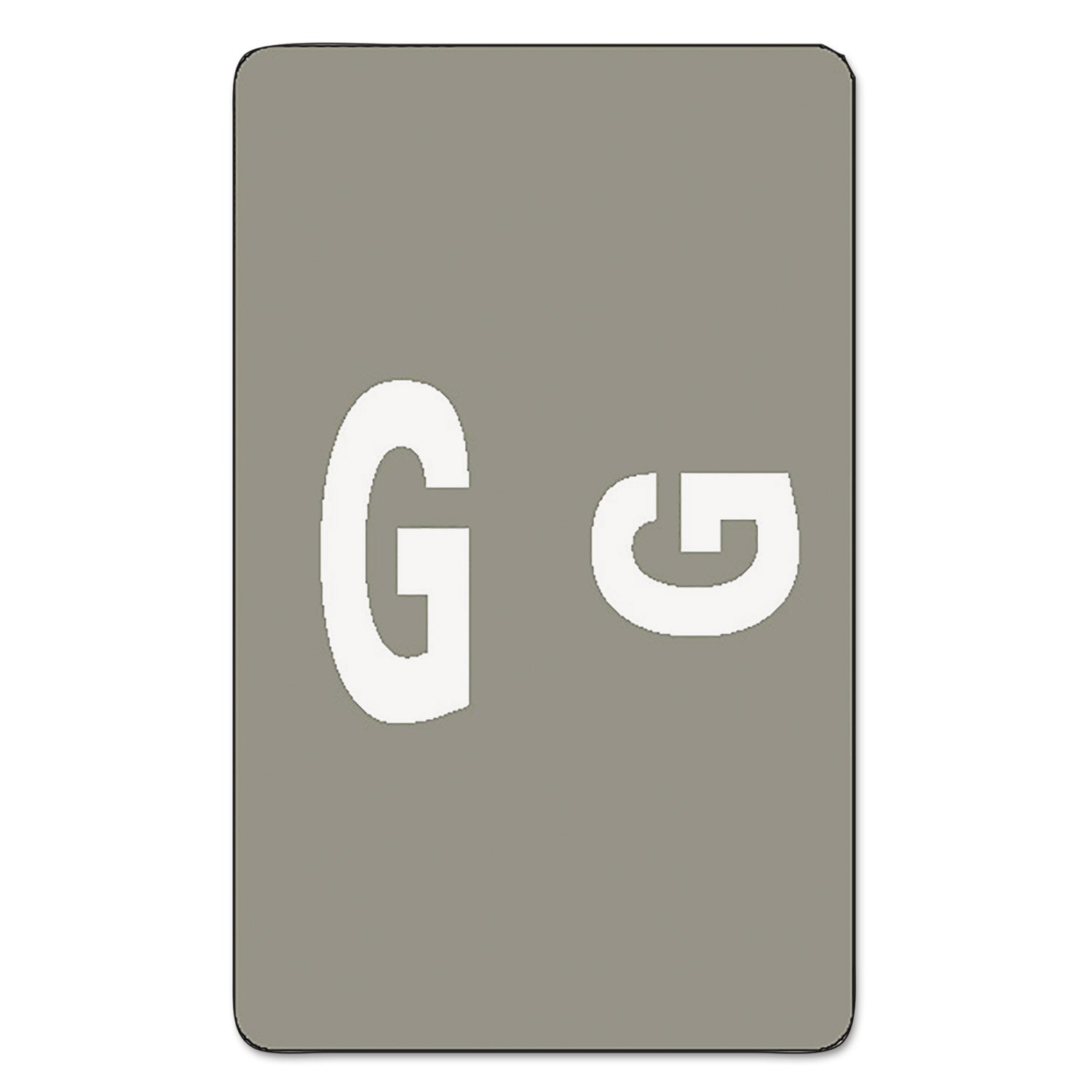 AlphaZ Color-Coded Labels | G, 100/Pack, Smead