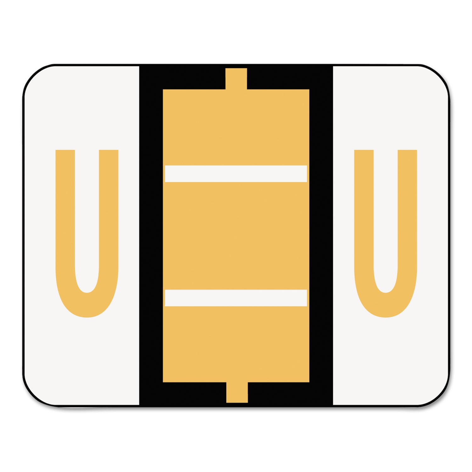 A-Z Color-Coded End Tab Filing Labels | U | 500/Roll