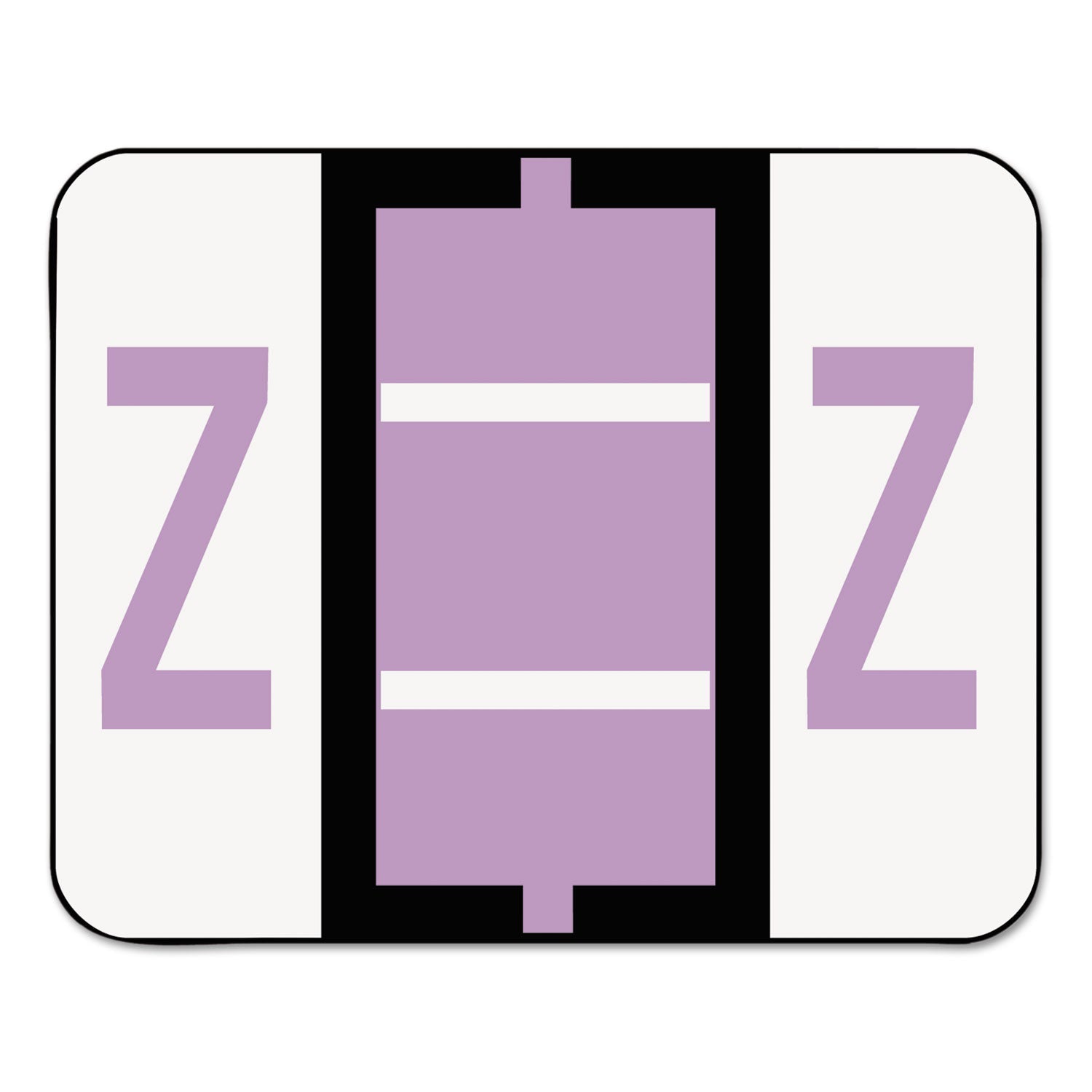 A-Z Color-Coded End Tab Filing Labels | Z | 500/Roll