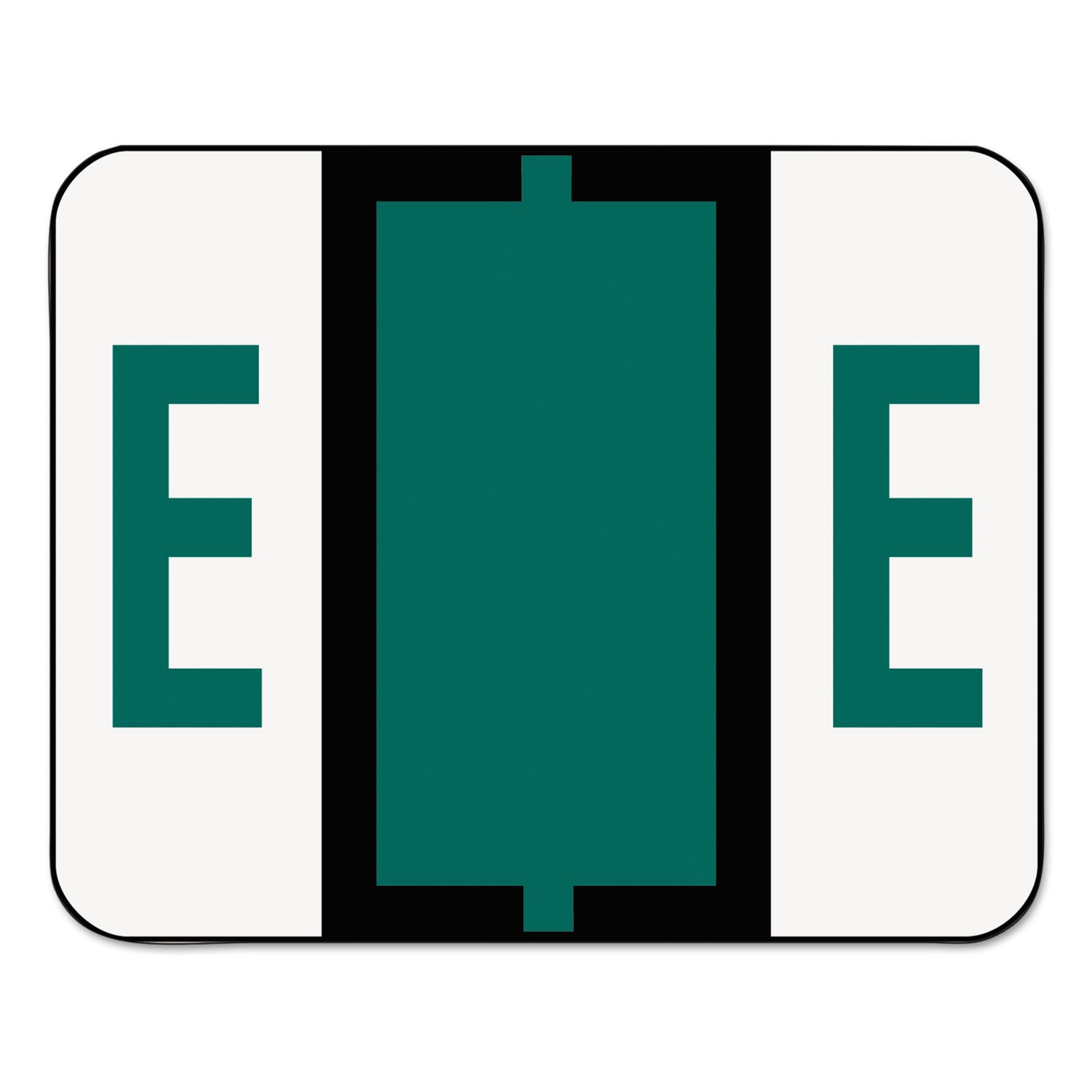 A-Z Color-Coded End Tab Filing Labels | E, Roll