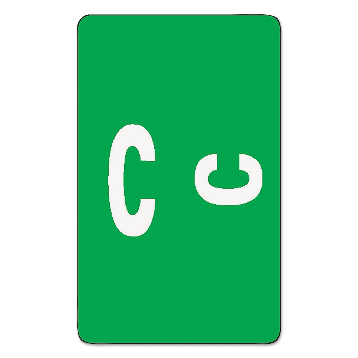 A-Z Color-Coded Alphabetical Labels | C, 100/Pack