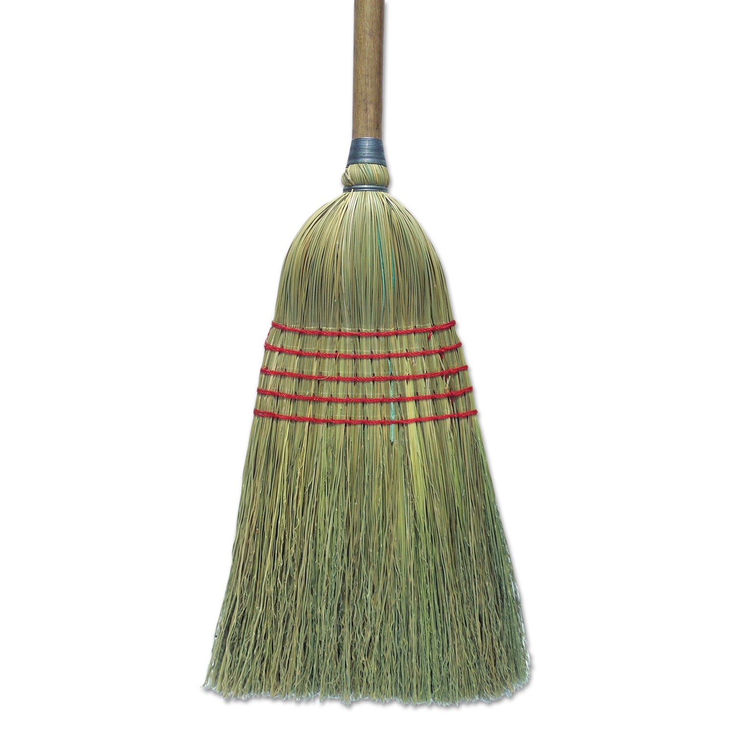Boardwalk® Corn Broom, Corn Bristles, 56" Overall Length, Natural, 6/carton