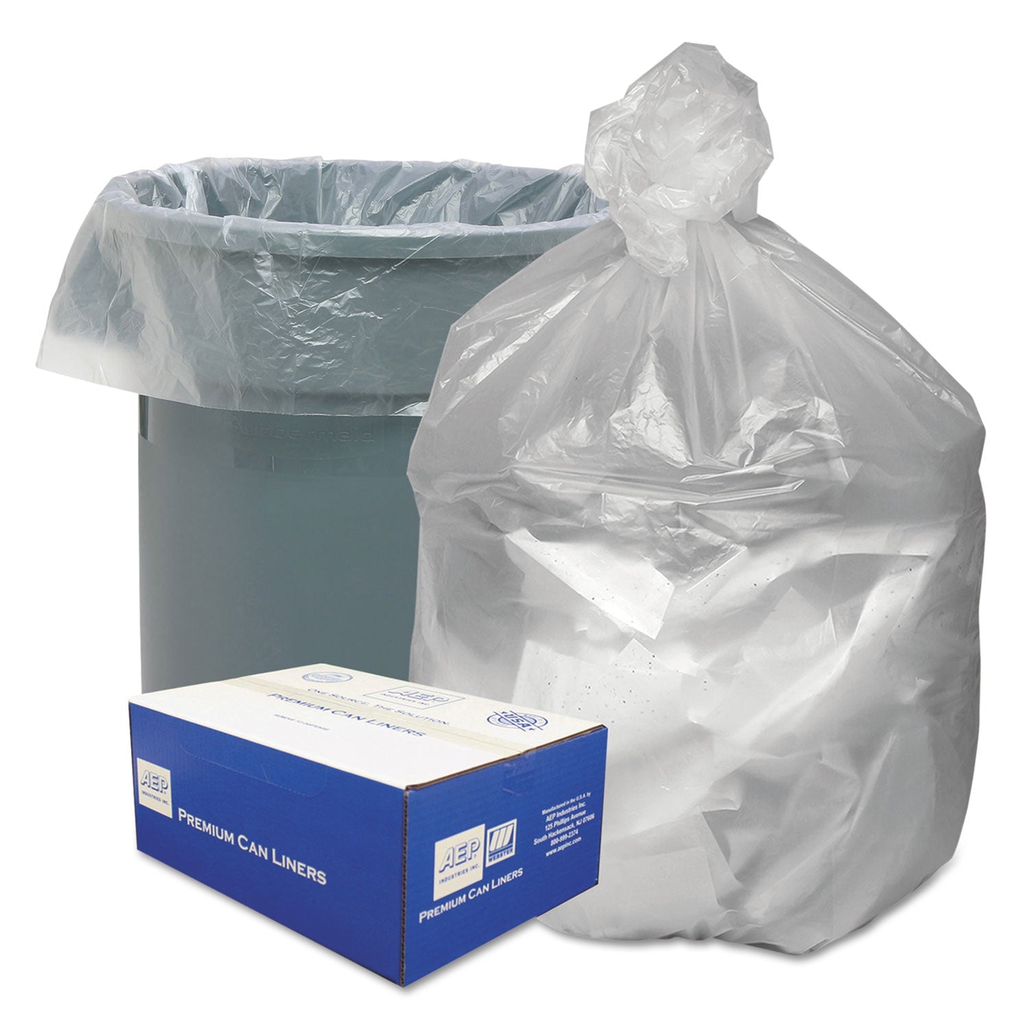 Good 'n Tuff Waste Can Liners | 45 gal, Natural