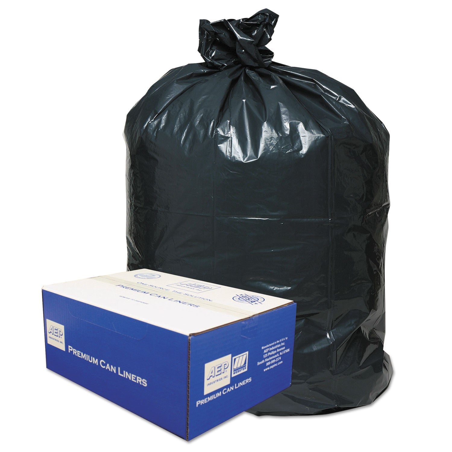60 Gal Can Liners | 0.9 mil | Black | 100 ct