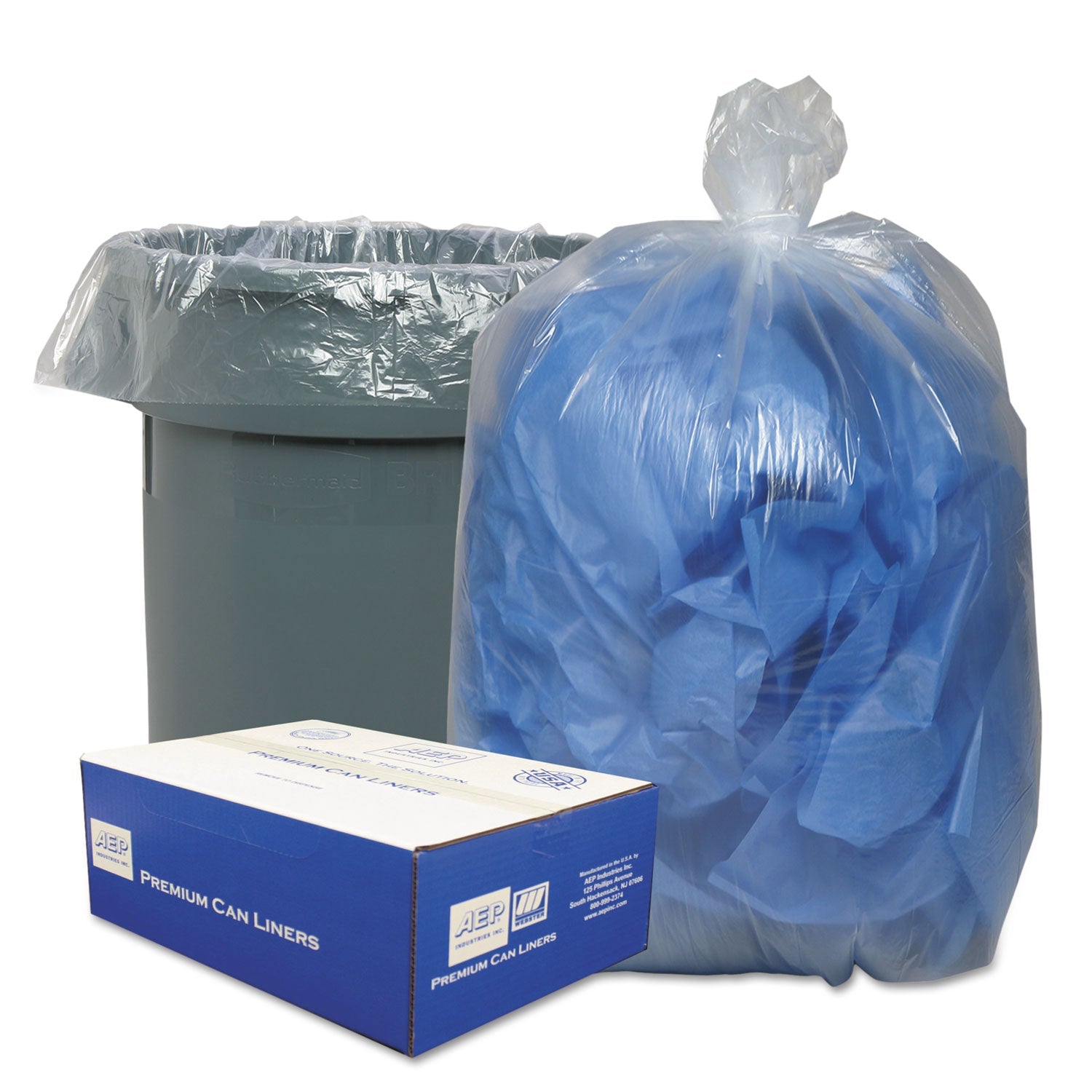 Clear Low-Density Can Liners | 30 Gal | 250 ct
