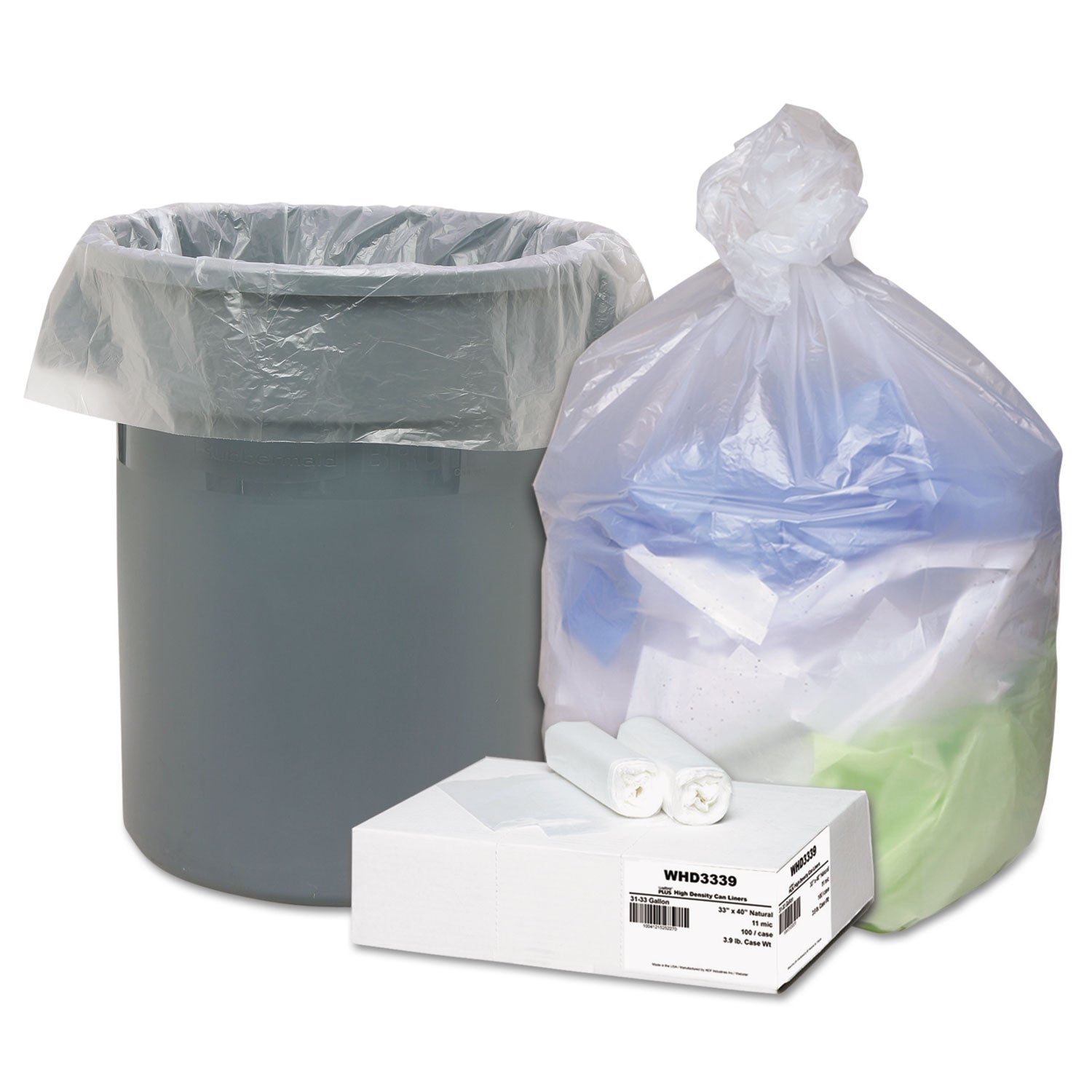 Ultra Plus Can Liners | 33 gal Natural 100/Carton