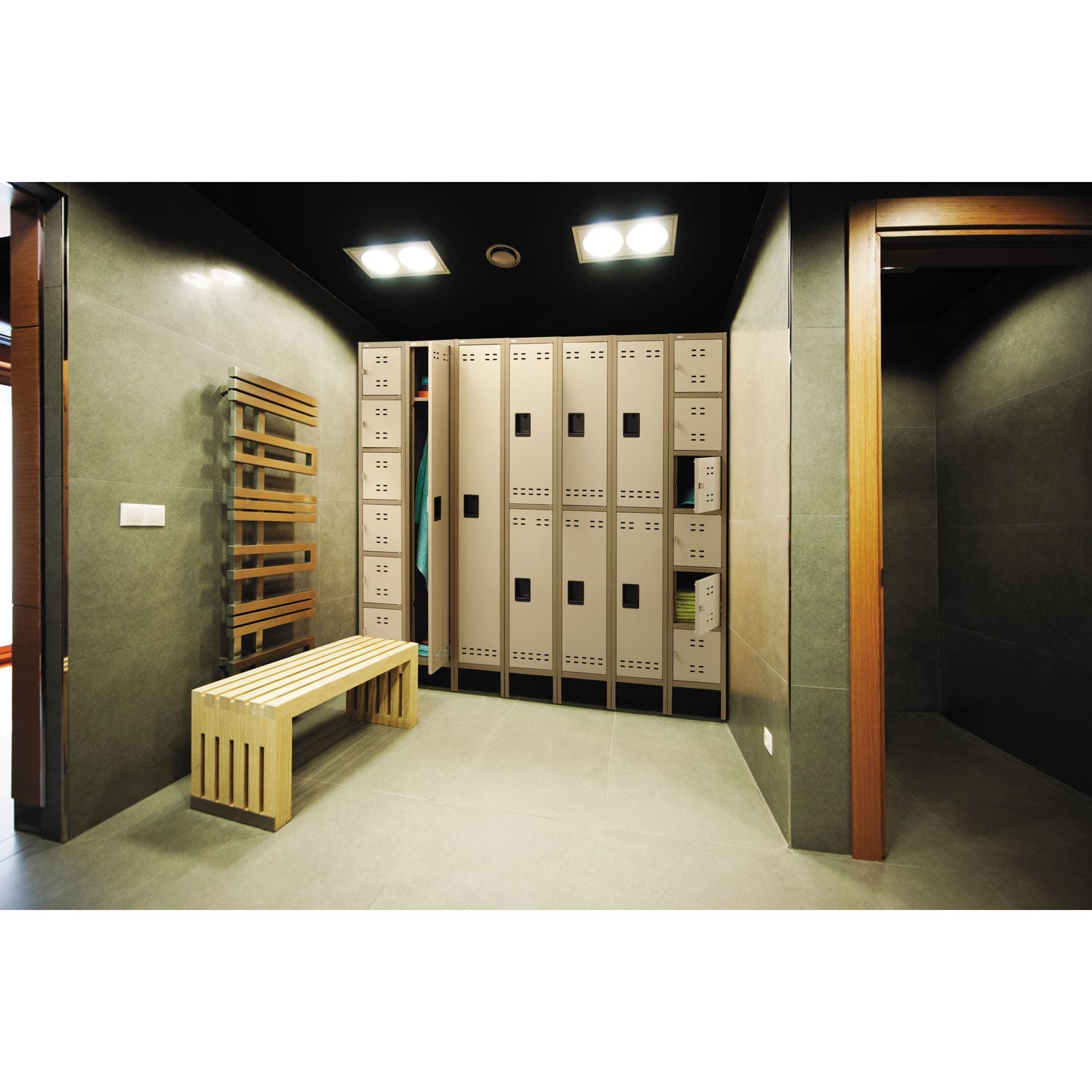 Safco® Box Locker, 12w X 18d X 78h, Two-Tone Tan