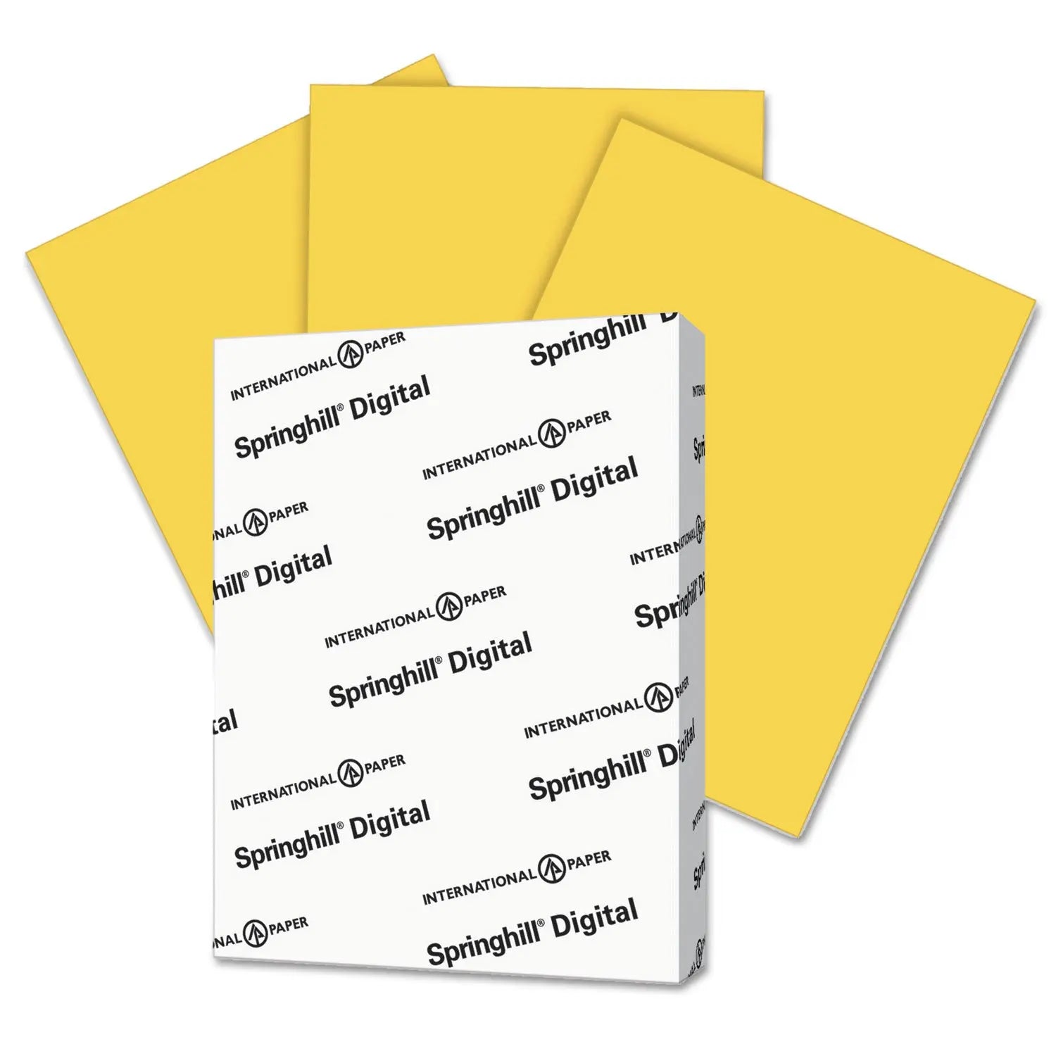 Springhill® Digital Vellum Bristol Color Cover, 67 lb Bristol Weight, 8.5 x 11, Goldenrod, 250/Pack