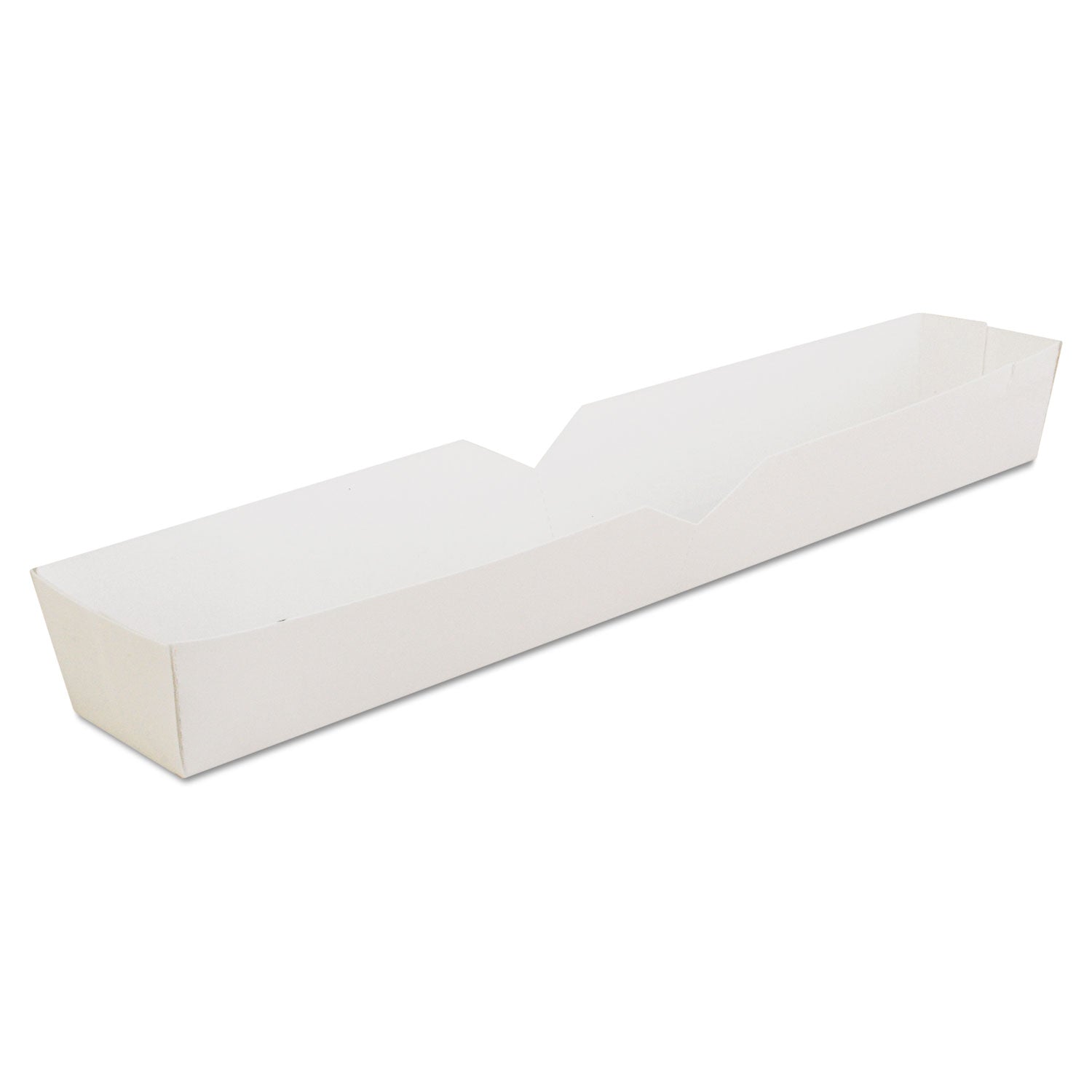 Footlong Hot Dog Tray | White, Paper, 500/Carton