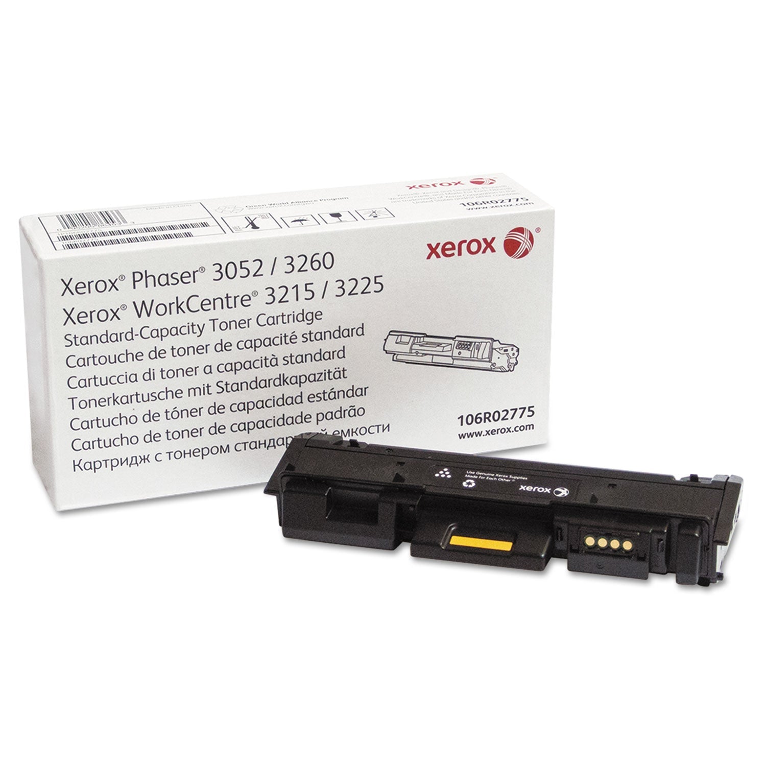 Toner | 1,500 Pages | Black | Xerox® 106r02775