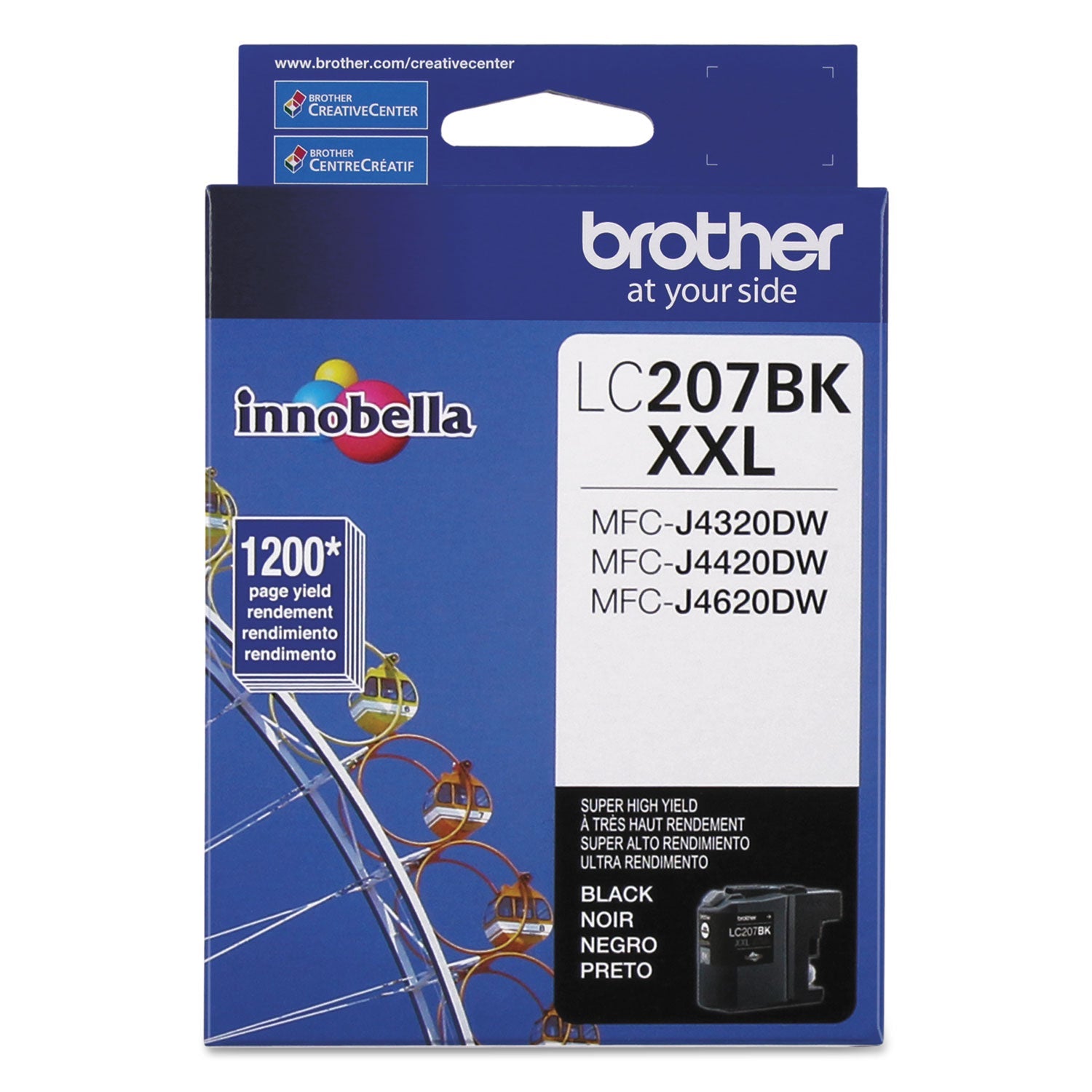 Brother LC207BK Ink | Super High-Yield, Black