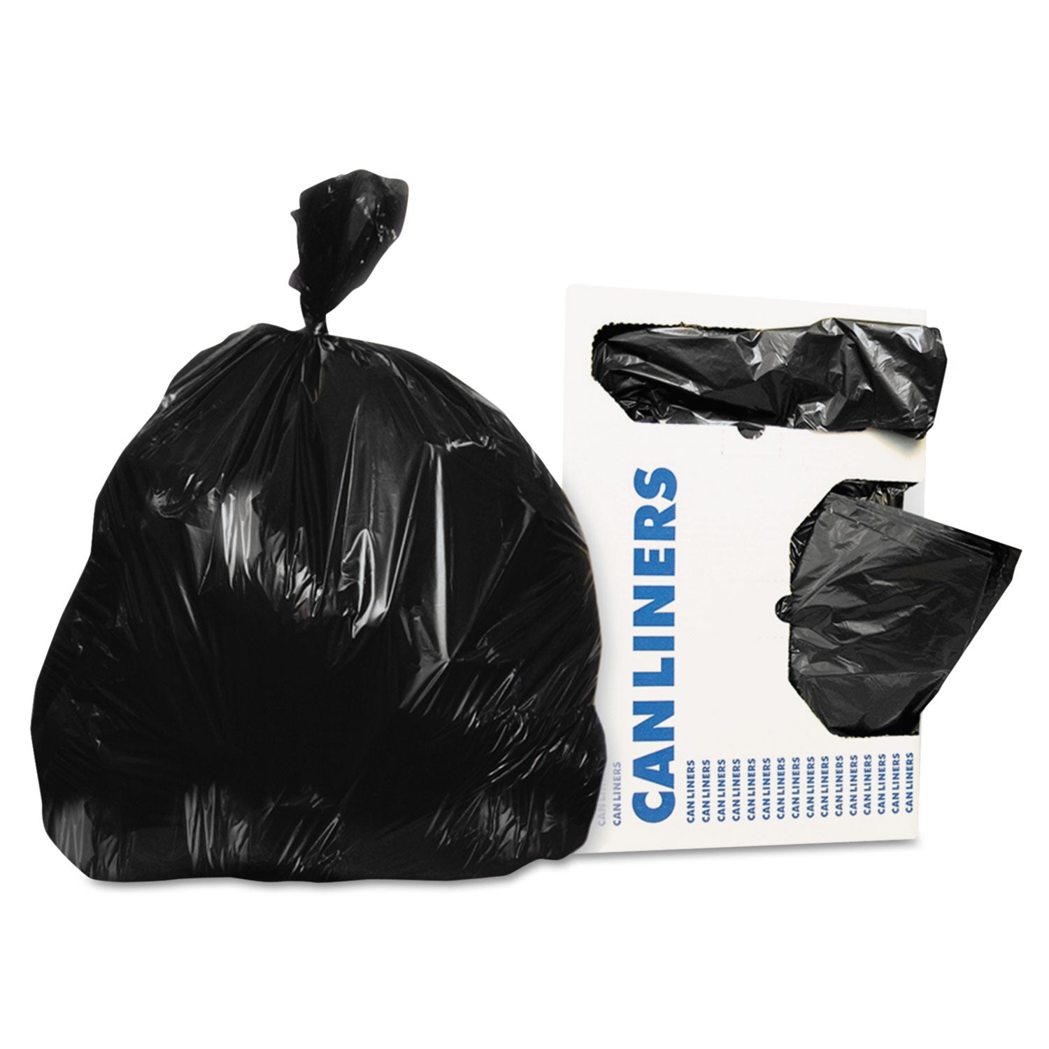 Linear Low-Density Can Liners | 30 Gal, Black