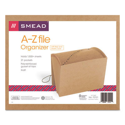 Smead Indexed Expanding Kraft Files | 21-Section