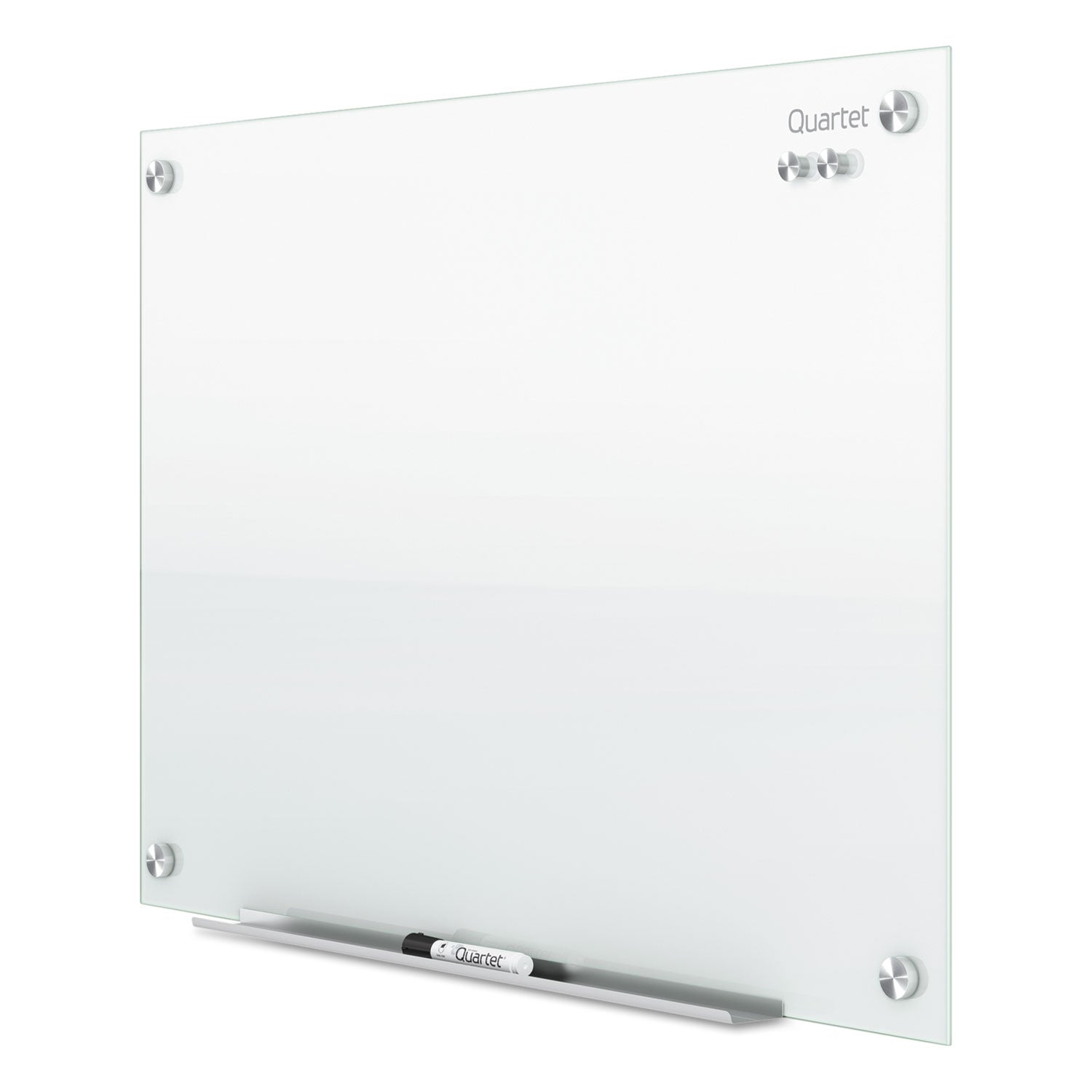 Quartet® Infinity Magnetic Glass Marker Board, 48" x 36", White Surface