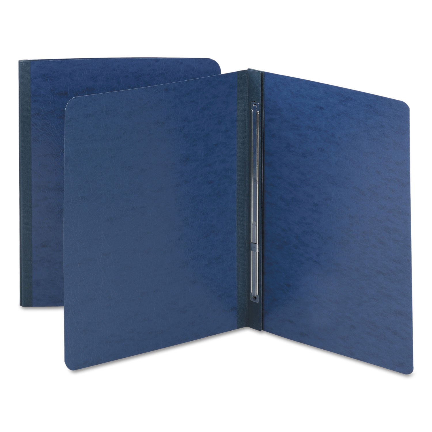 Smead Prong Fastener Pressboard Report Cover, Two-Piece Prong Fastener, 3" Capacity, 8.5 X 11, Dark Blue/dark Blue