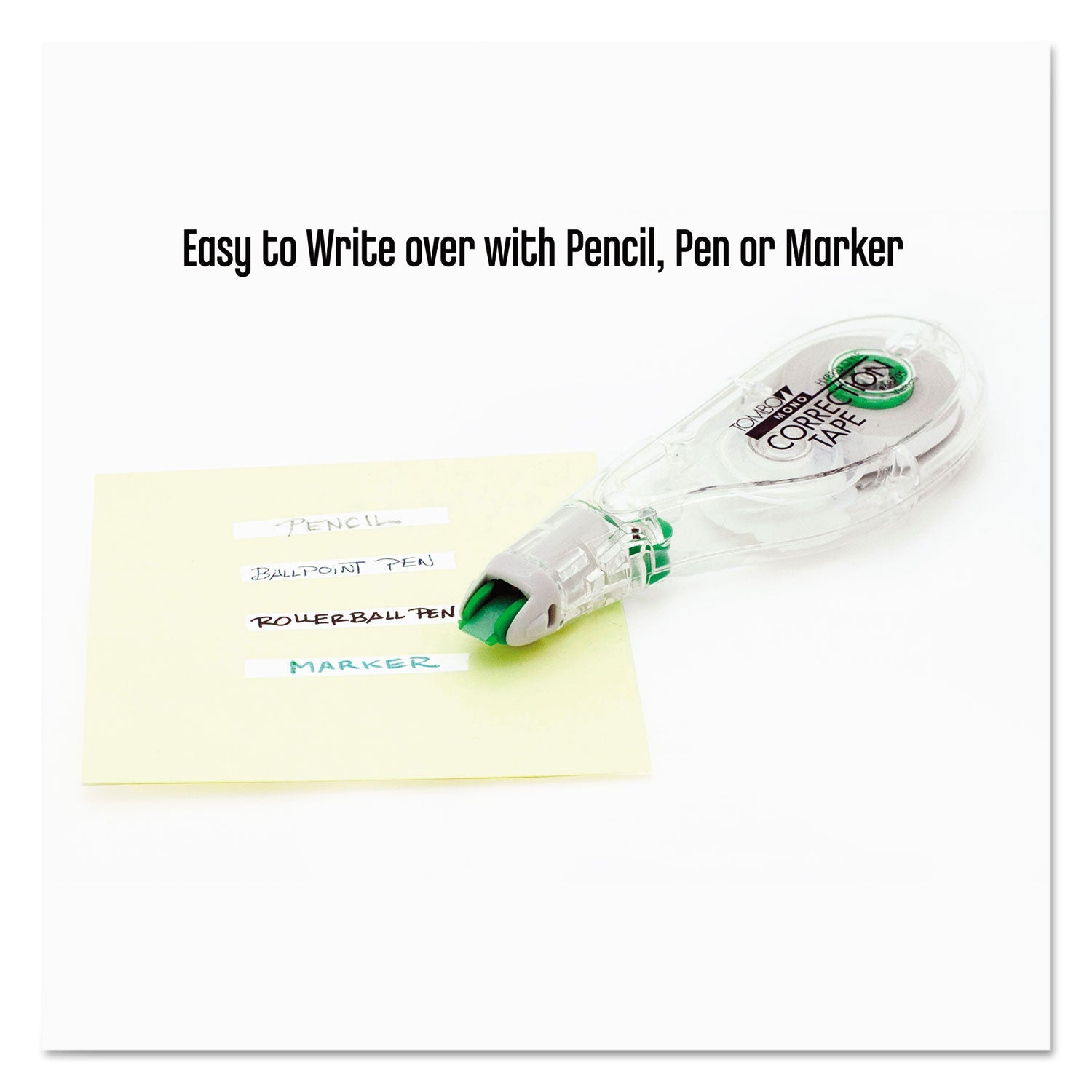 Tombow® MONO Hybrid Style Correction Tape, Non-Refillable, Clear Applicator, 0.17" x 394", 10/Pack