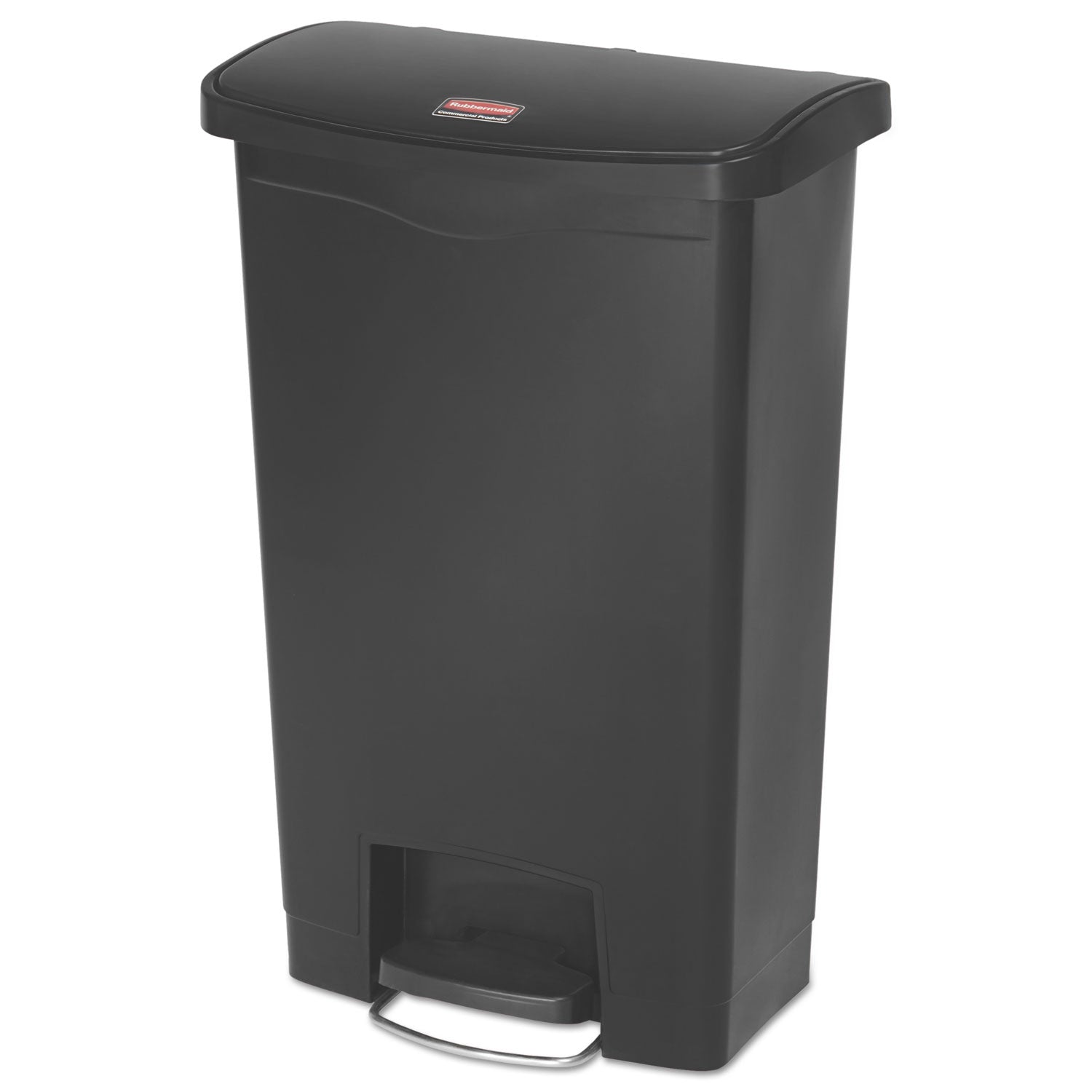 Slim Jim Step-On Container | 13 Gal, Black