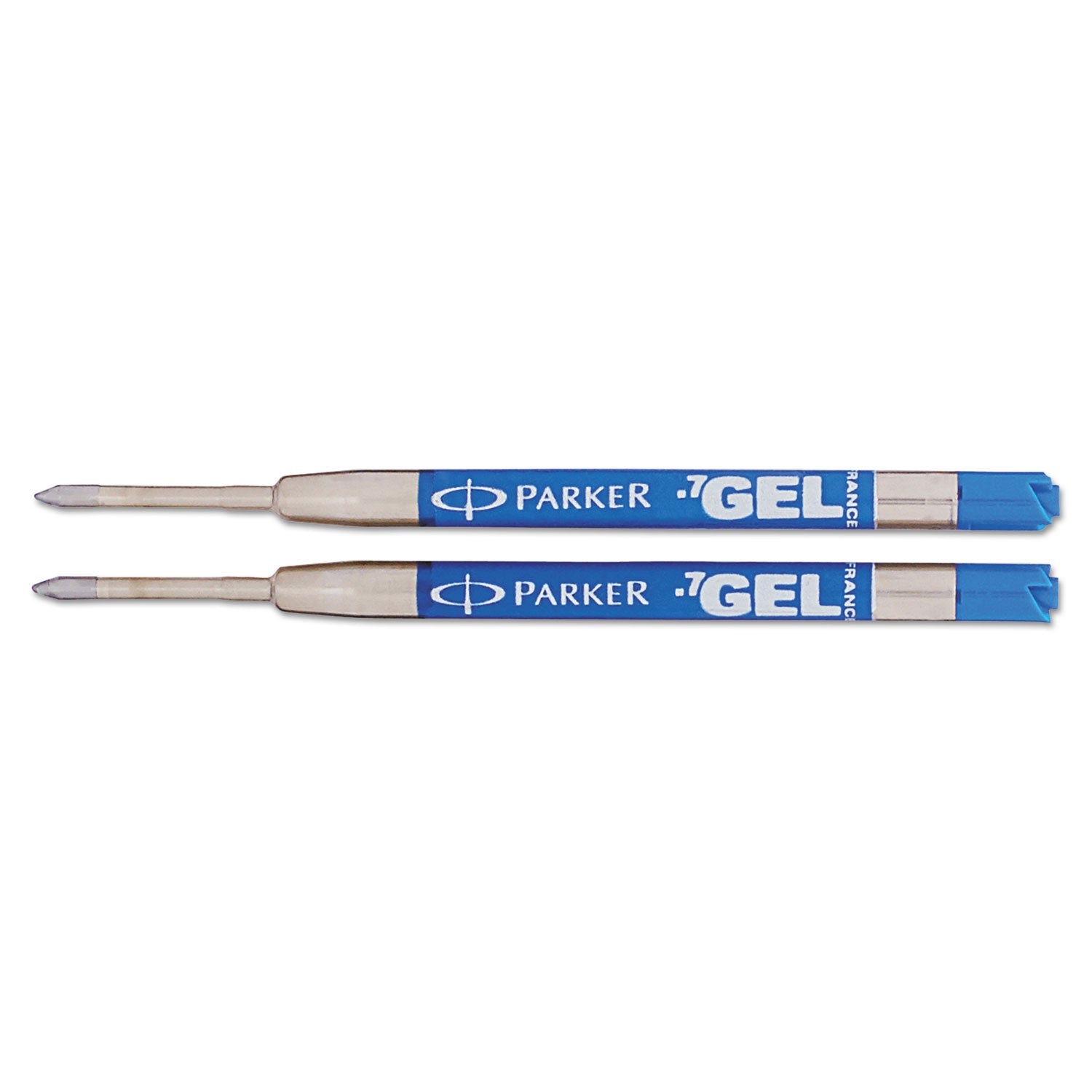 Parker® Refill For Parker Retractable Gel Ink Roller Ball Pens, Medium Conical Tip, Blue Ink, 2/pack