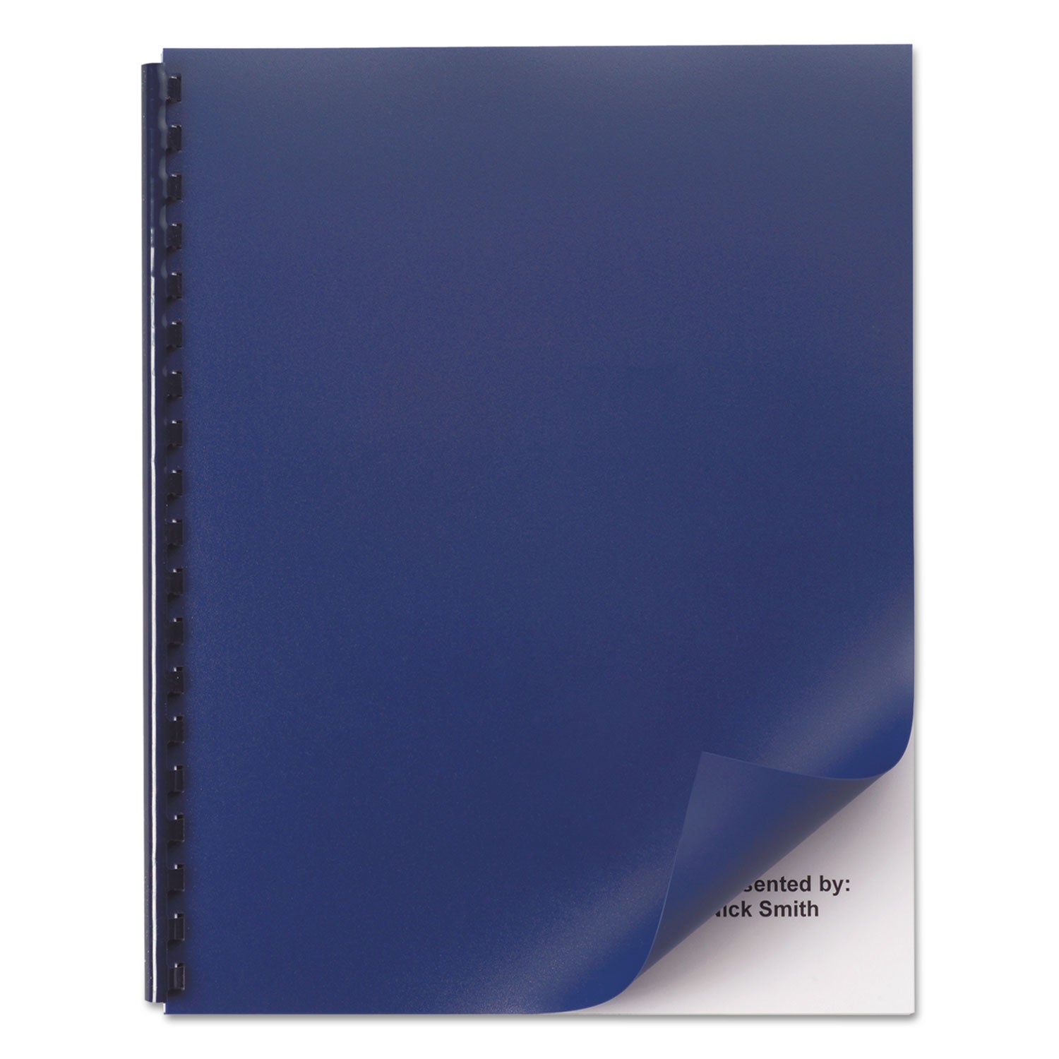 Opaque Plastic Presentation Covers | Navy, 50/Pk