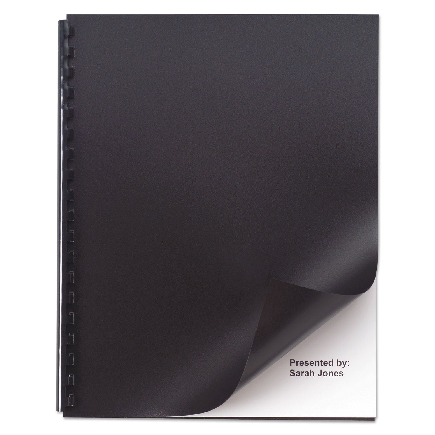 Opaque Plastic Presentation Covers | Black | 50-Pack