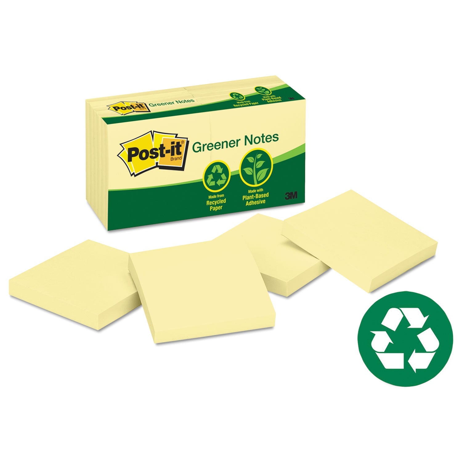 Greener Notes Recycled Note Pads | 12-Pack
