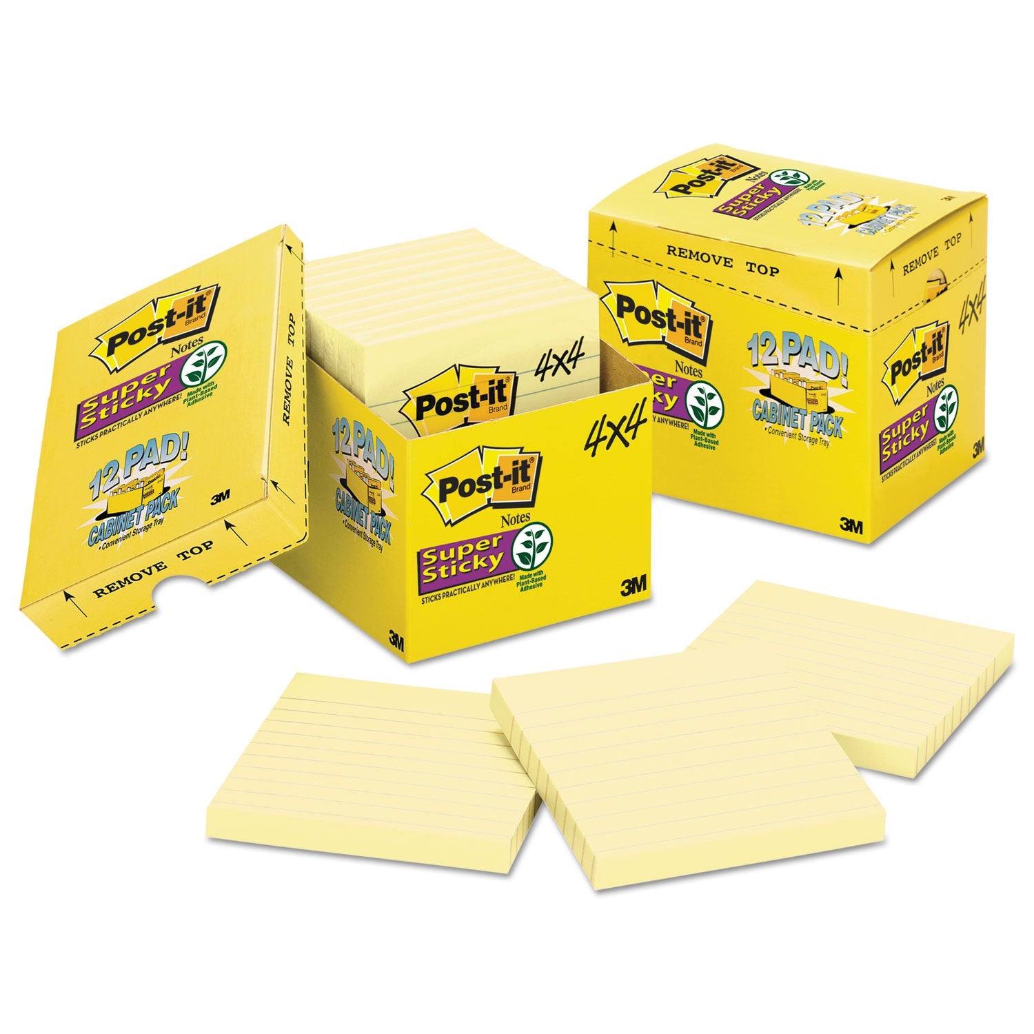Super Sticky Notes | Ruled | 12-Pack