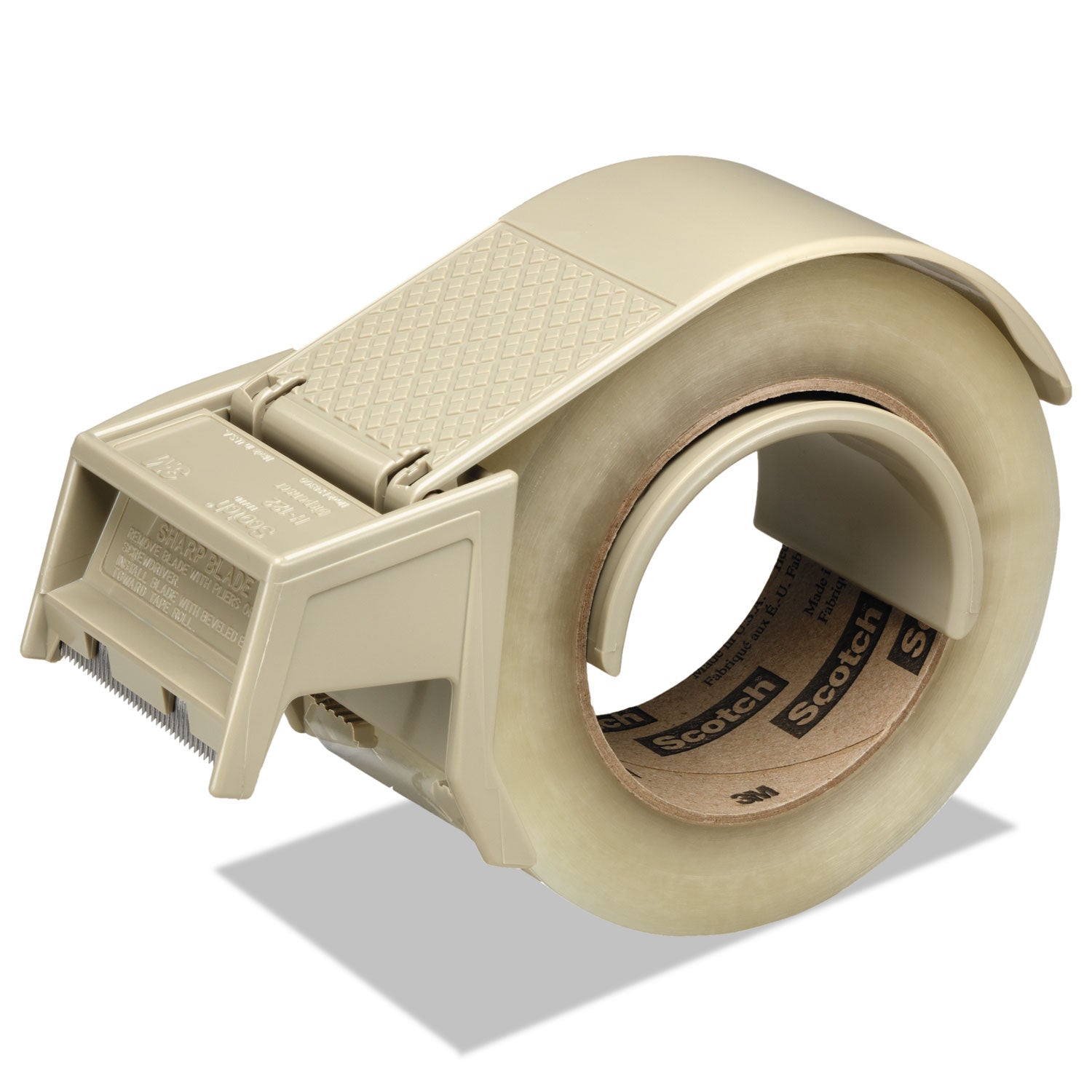 Scotch® Compact And Quick Loading Dispenser For Box Sealing Tape, 3" Core, For Rolls Up To 2" X 50 M, Gray