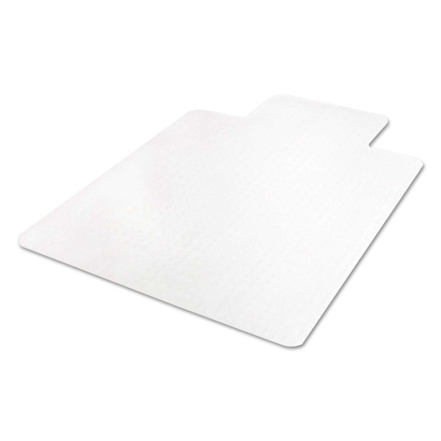 deflecto® Economat Occasional Use Chair Mat For Low Pile Carpet, 45 X 53, Wide Lipped, Clear