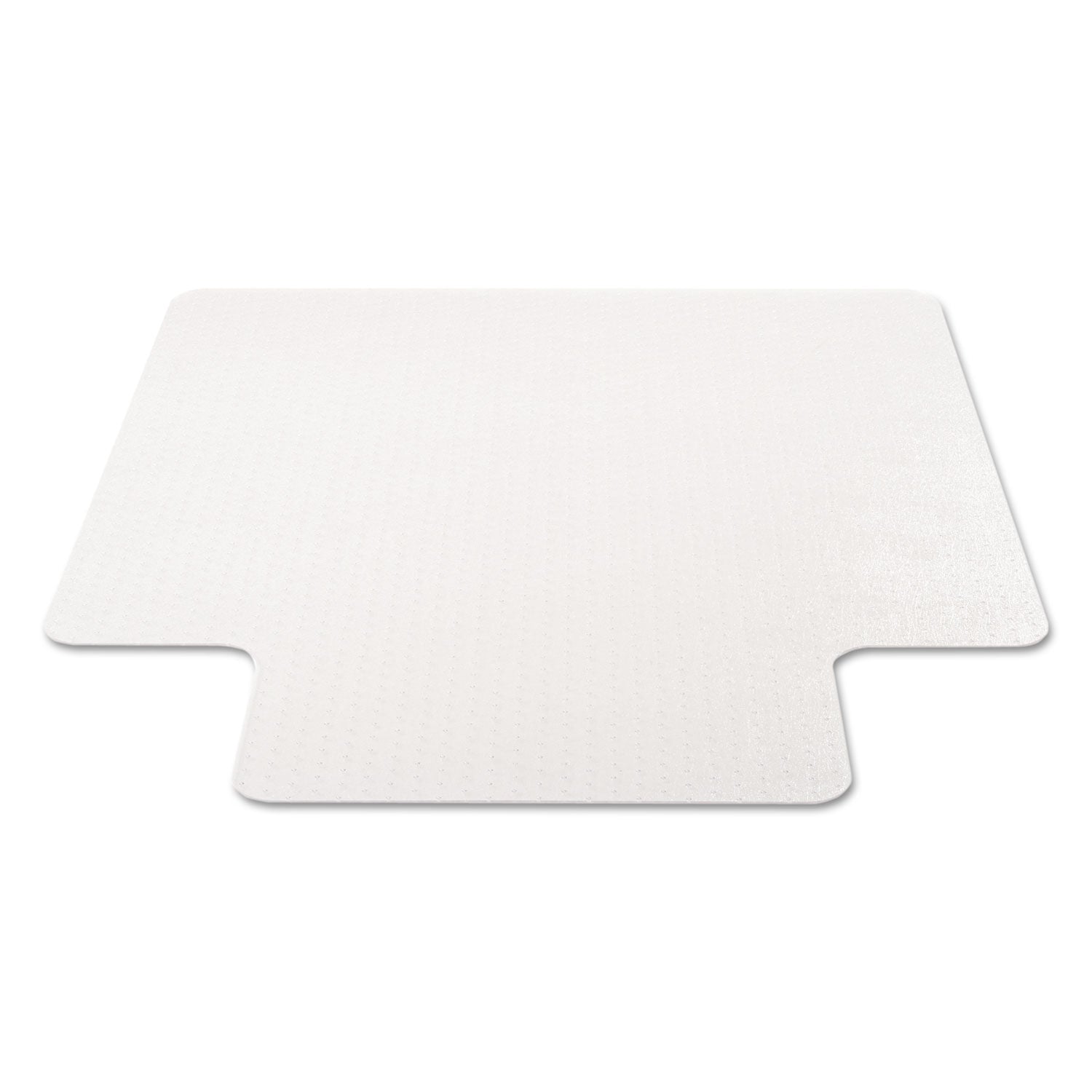 deflecto® Economat Occasional Use Chair Mat For Low Pile Carpet, 45 X 53, Wide Lipped, Clear