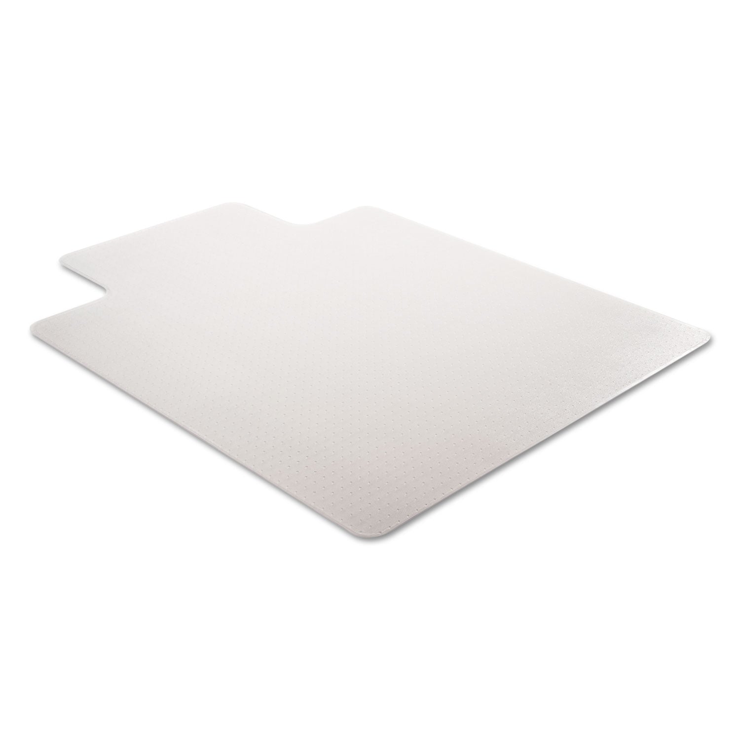 deflecto® Duramat Moderate Use Chair Mat, Low Pile Carpet, Flat, 36 X 48, Lipped, Clear