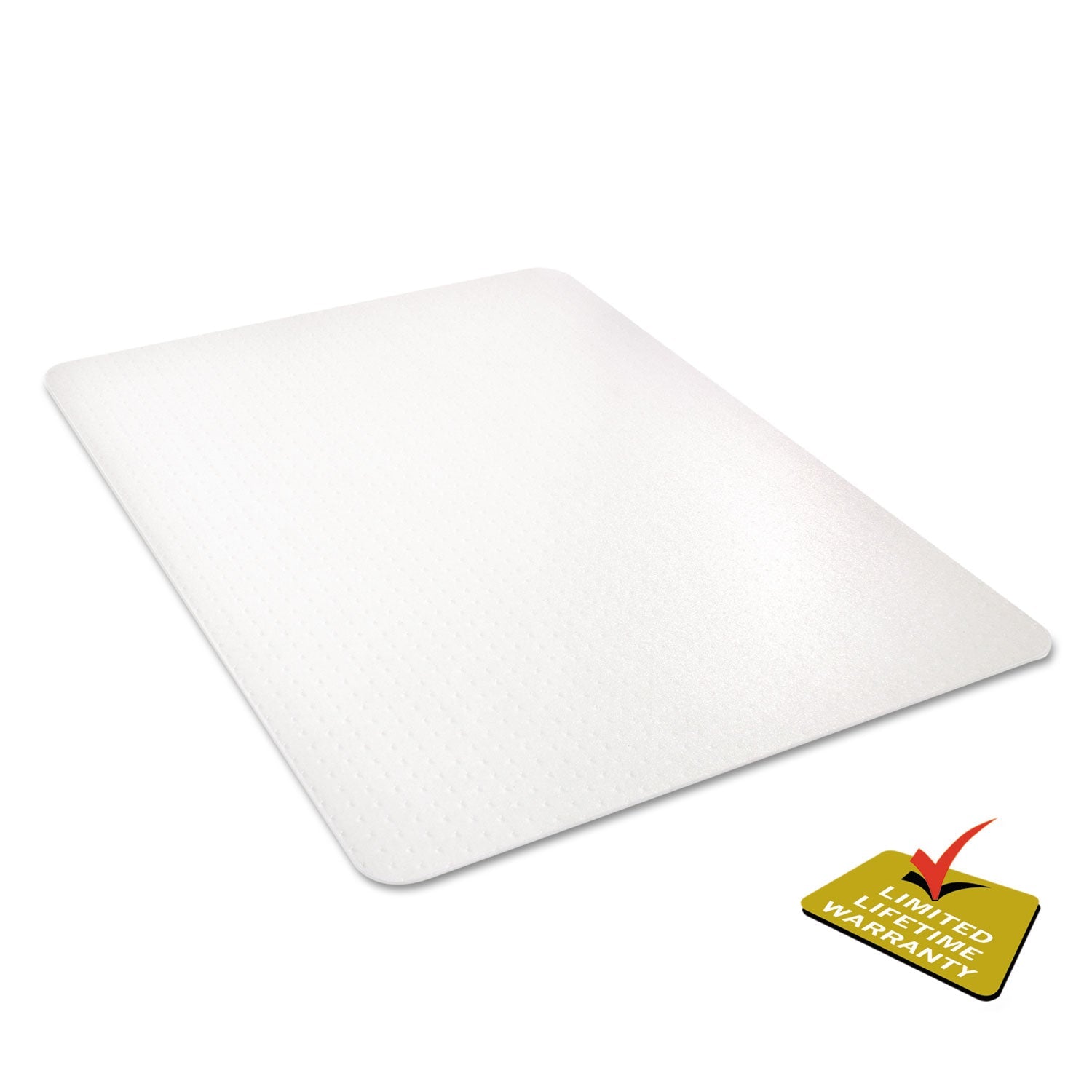 deflecto® All Day Use Chair Mat - All Carpet Types, 46 X 60, Rectangle, Clear