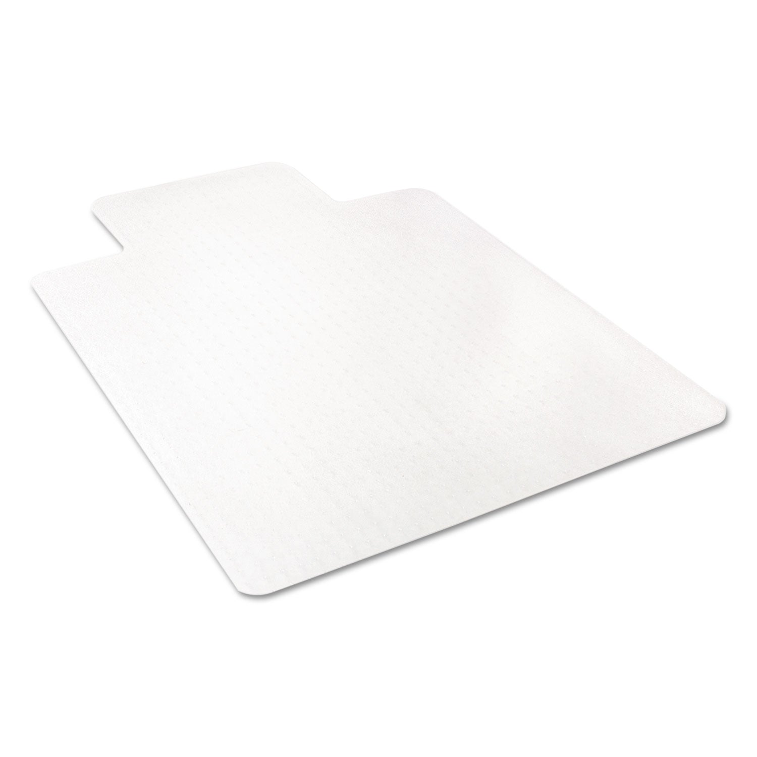 deflecto® Economat Occasional Use Chair Mat For Low Pile Carpet, 45 X 53, Wide Lipped, Clear