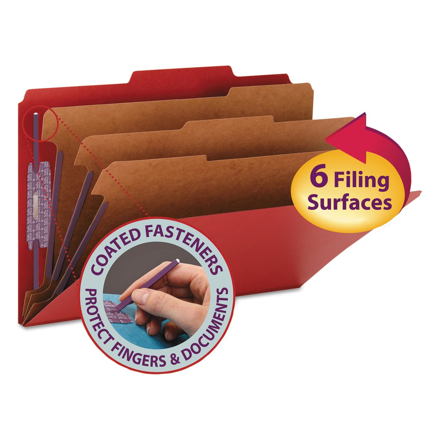 Eight-Section Pressboard Classification Folders