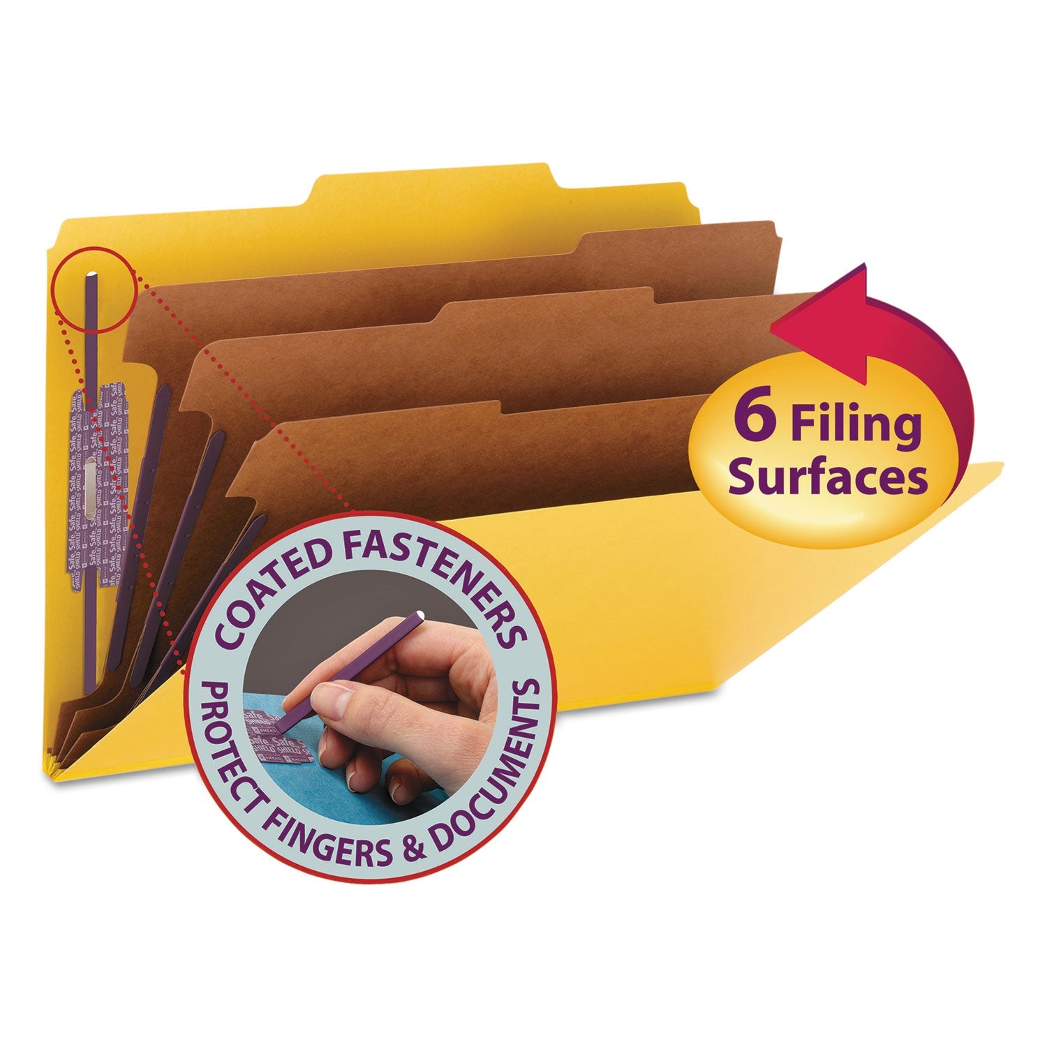 Eight-Section Pressboard Classification Folders