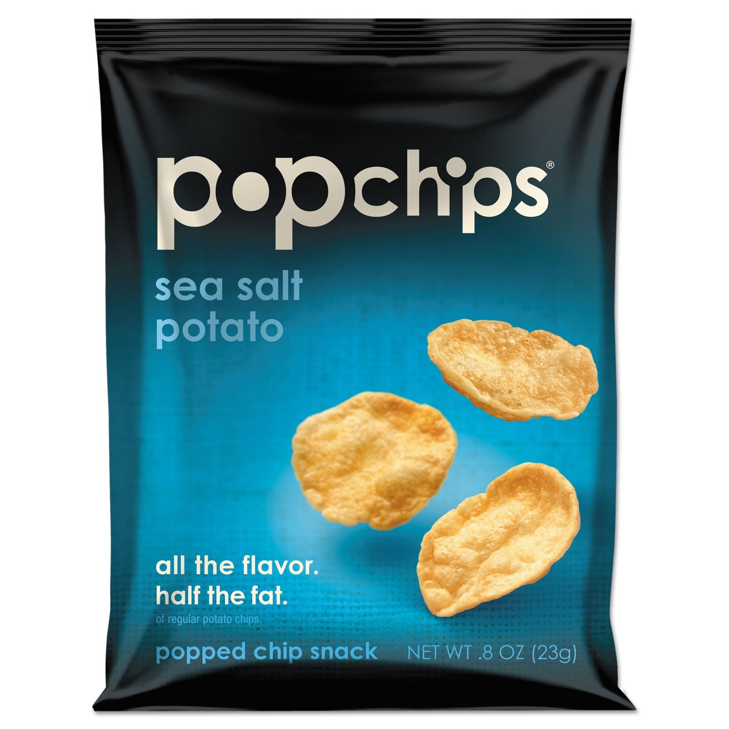 popchips Potato Chips | Sea Salt, 0.8oz, 24/Ctn
