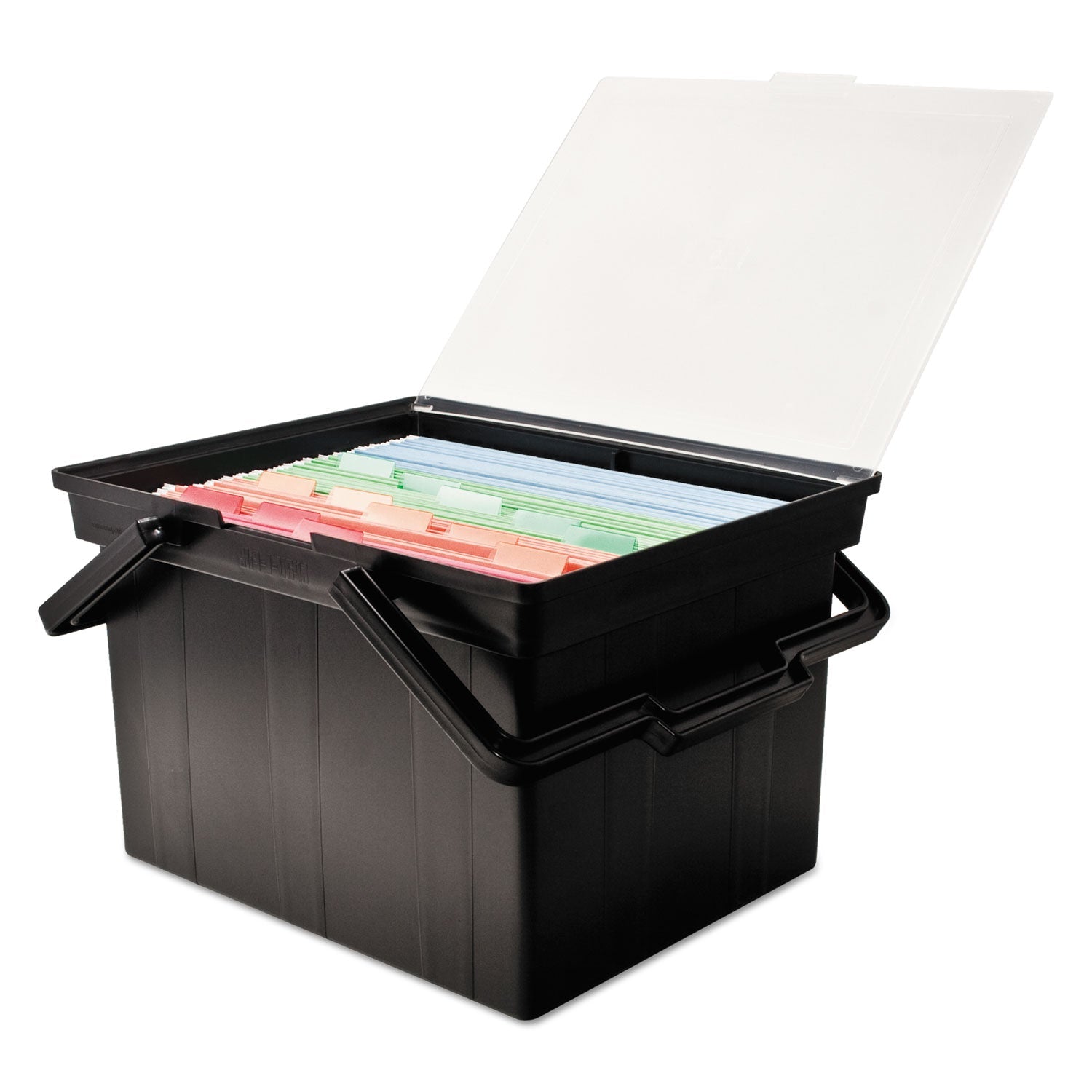Advantus Companion Portable File, Letter/legal Files, 17" X 14" X 11", Black
