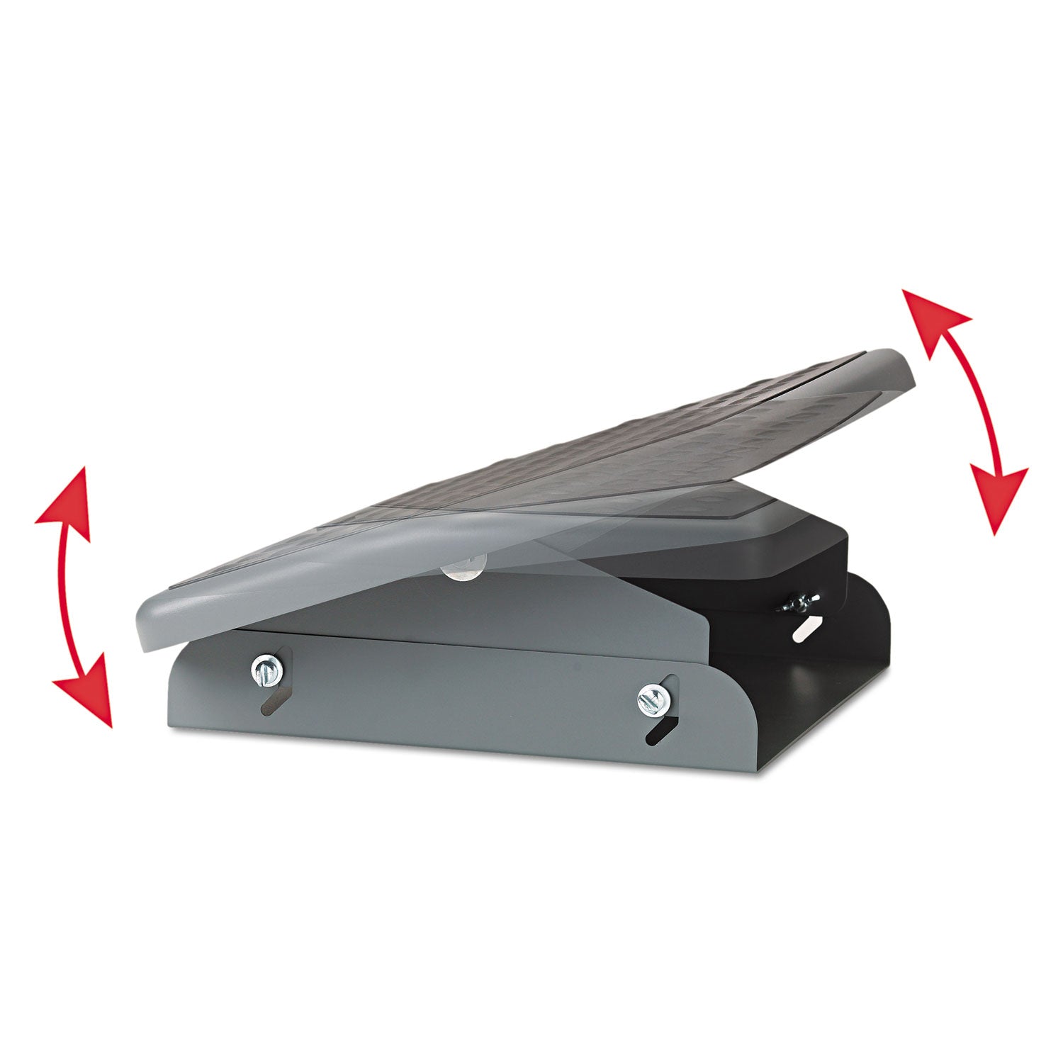 3M™ ADJUSTABLE HEIGHT/TILT FOOTREST, NONSKID PLATFORM, 18W X 13D X 4 TO 4.75H, CHARCOAL GRAY