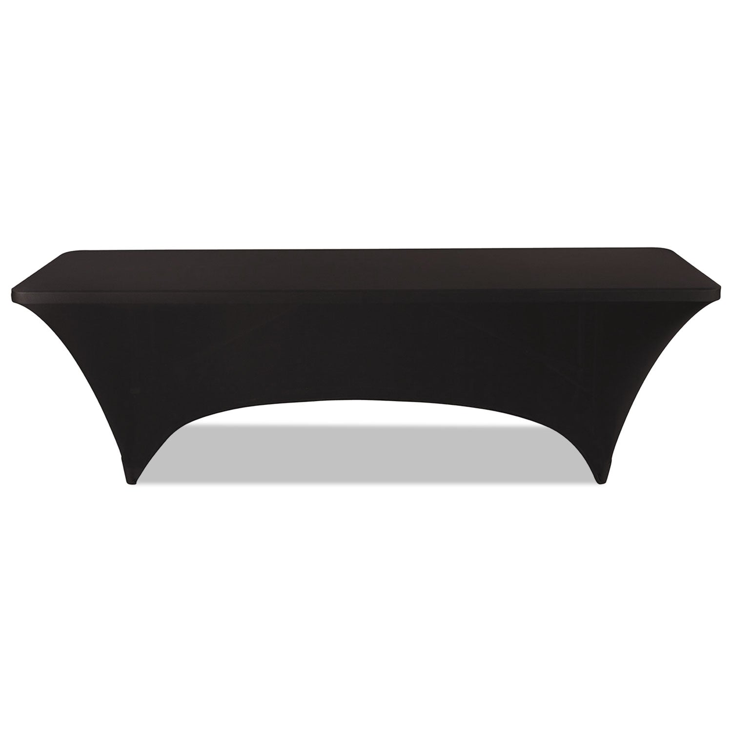 Iceberg Igear Fabric Table Cover, Polyester/spandex, 30" X 96", Black