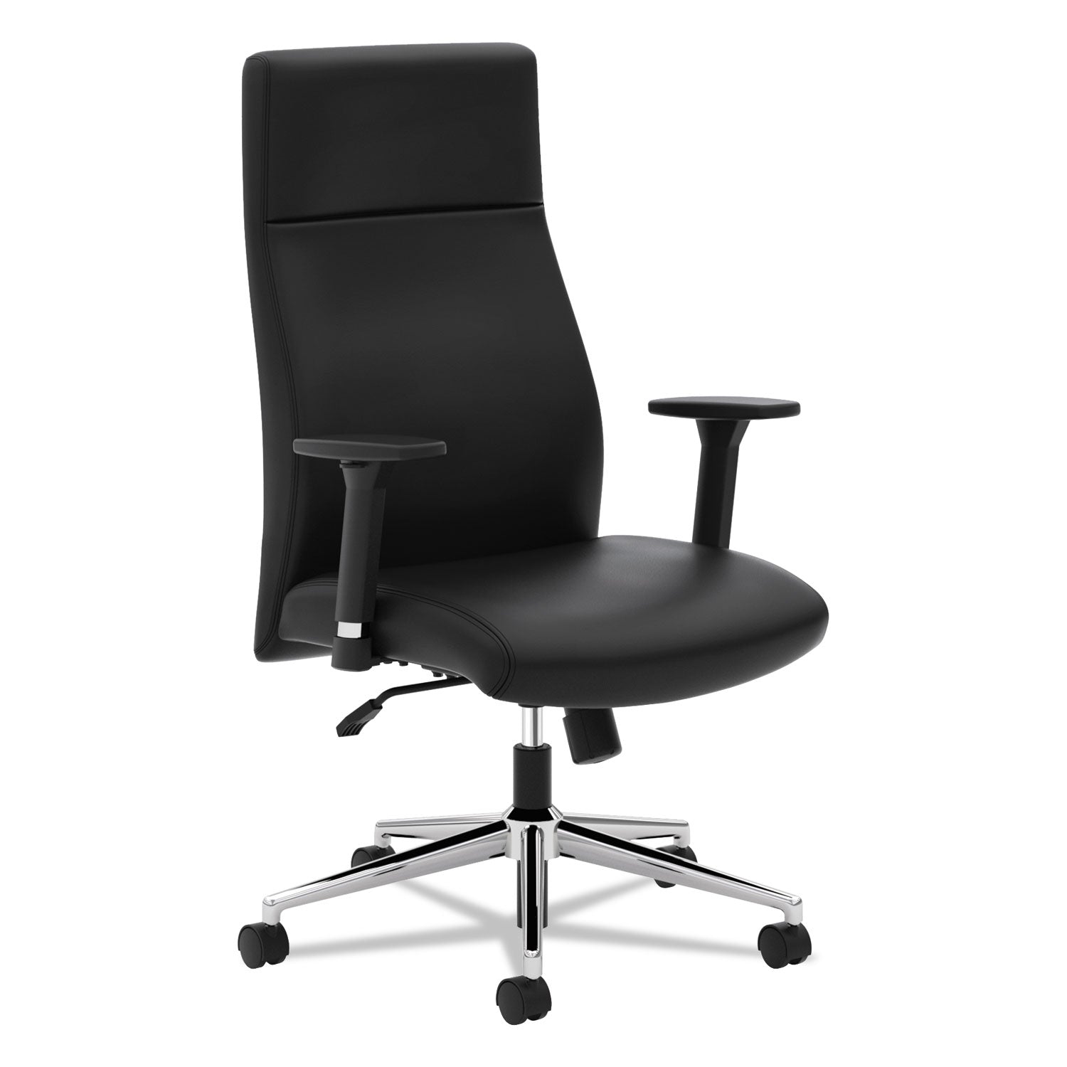Define Executive High-Back Leather Chair | Chrome