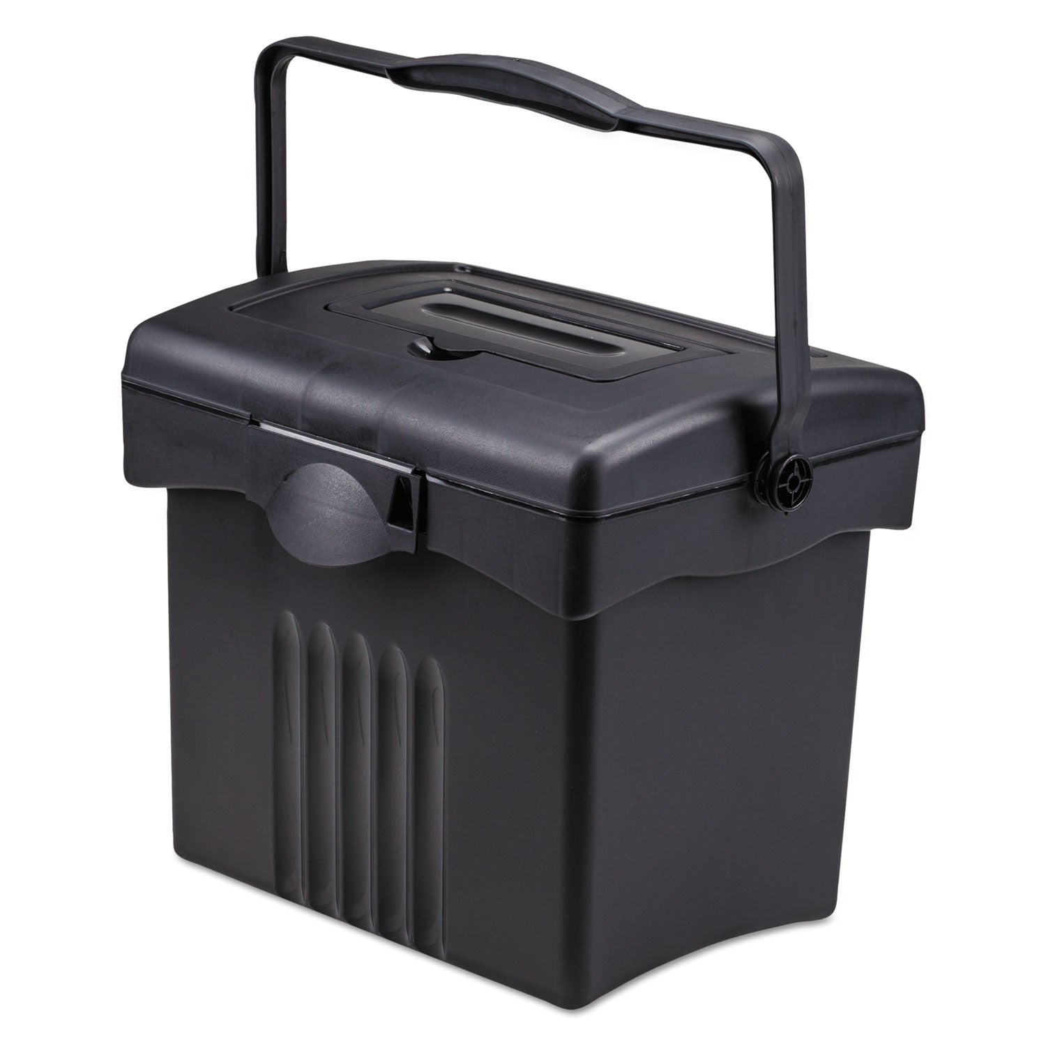 Storex File Box With Organizer, Letter Files, 14" X 11.25" X 14.5", Black