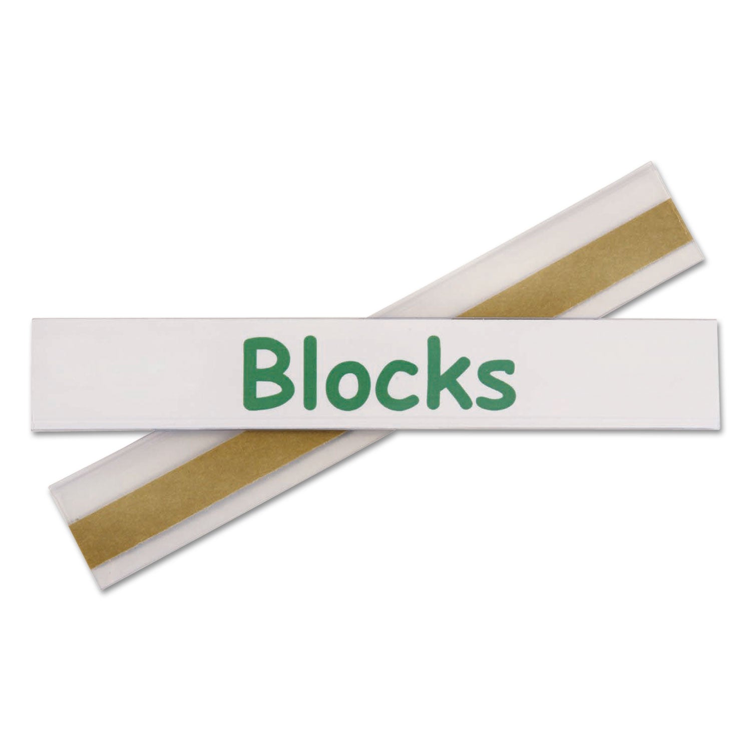 C-Line® Self-Adhesive Label Holders, Top Load, 0.5 x 3, Clear, 50/Pack