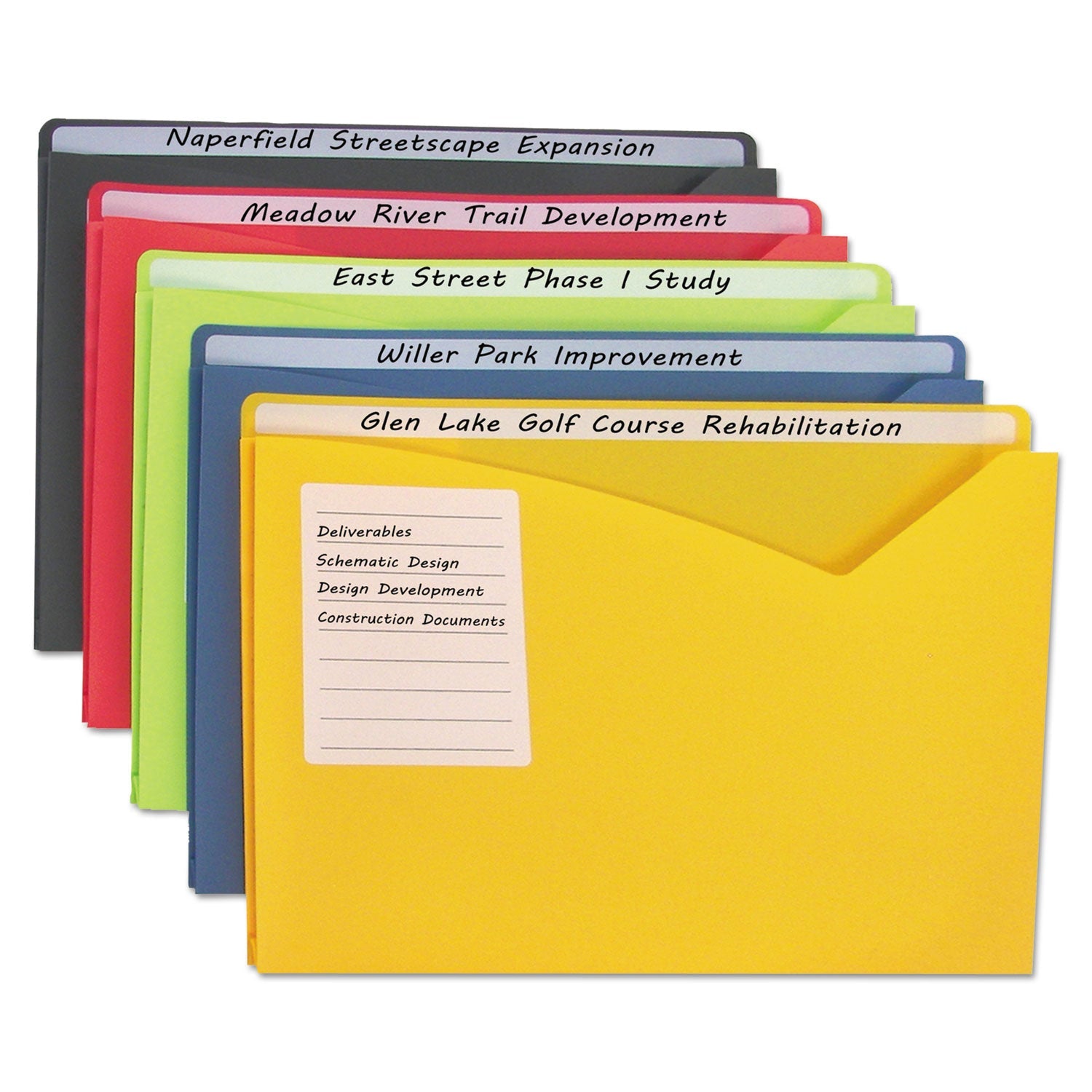 Write-On Poly File Jackets | Letter, 25/Box
