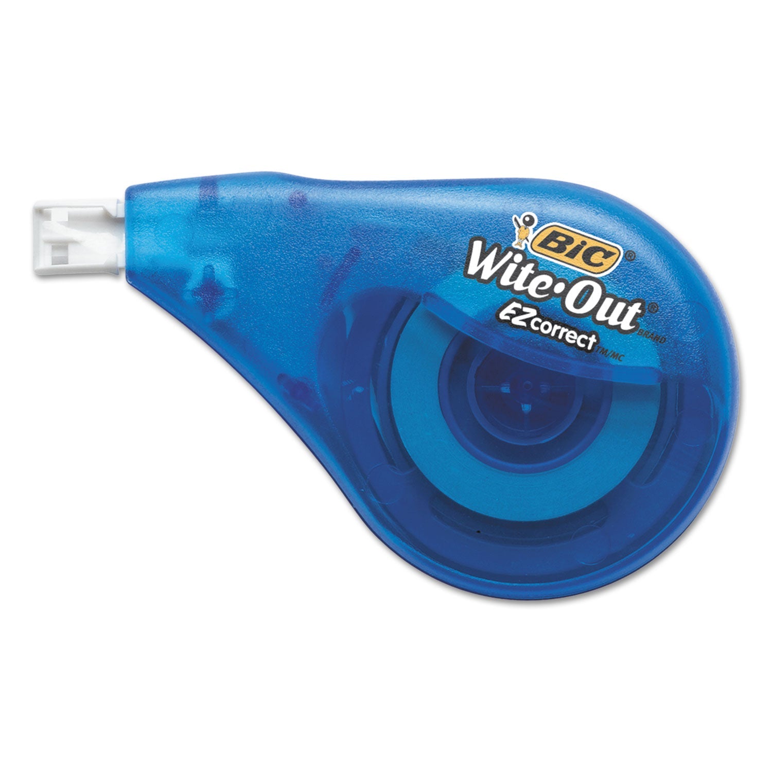 BIC® Wite-Out EZ Correct Correction Tape, Non-Refillable, Randomly Assorted Applicator Colors, 0.17" x 472"