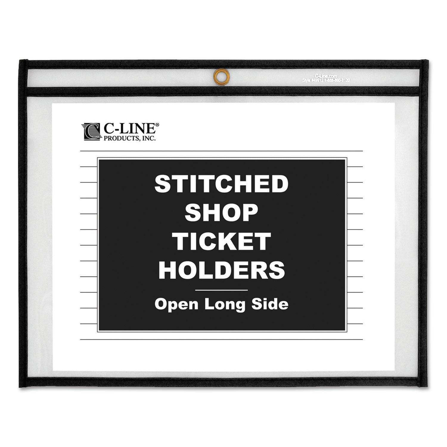 C-Line Shop Ticket Holders | Stitched Clear